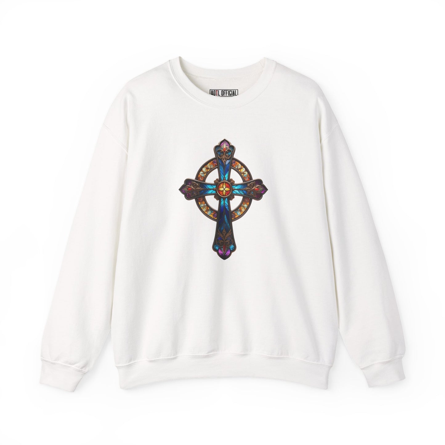 Radiant Cross Unisex Heavy Blend™ Crewneck Sweatshirt