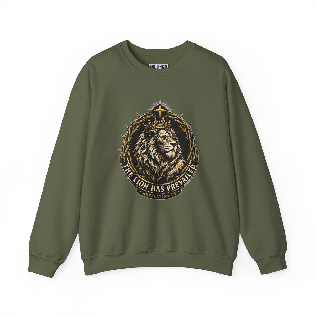 Lion of Judah — The Lion Has Prevailed Christian Sweatshirt