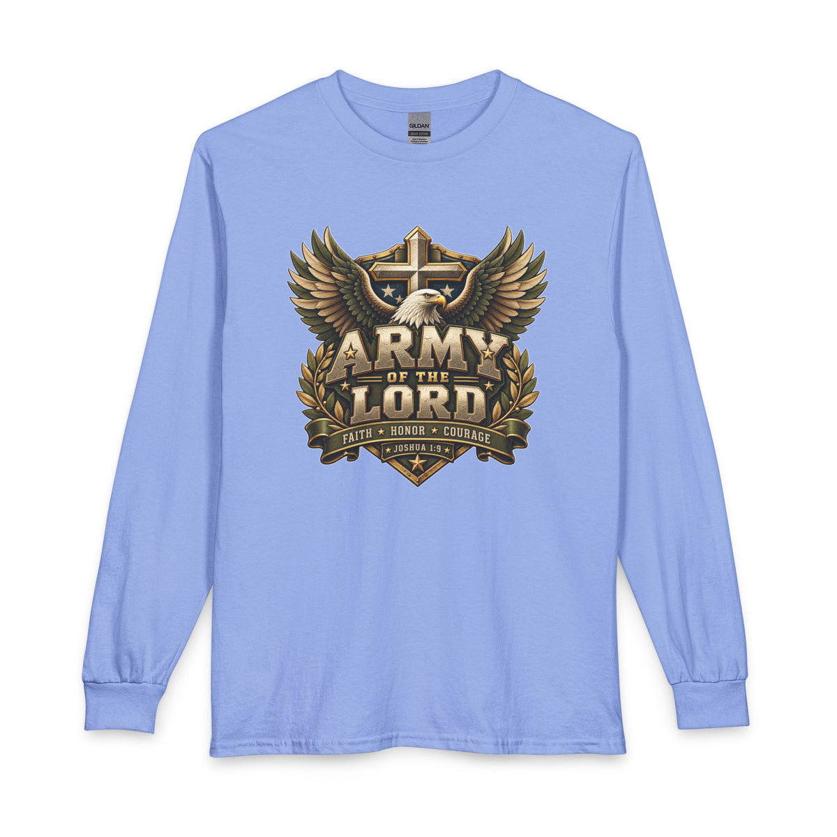 Army of the Lord — Faith, Honor & Courage Christian Long Sleeve Shirt