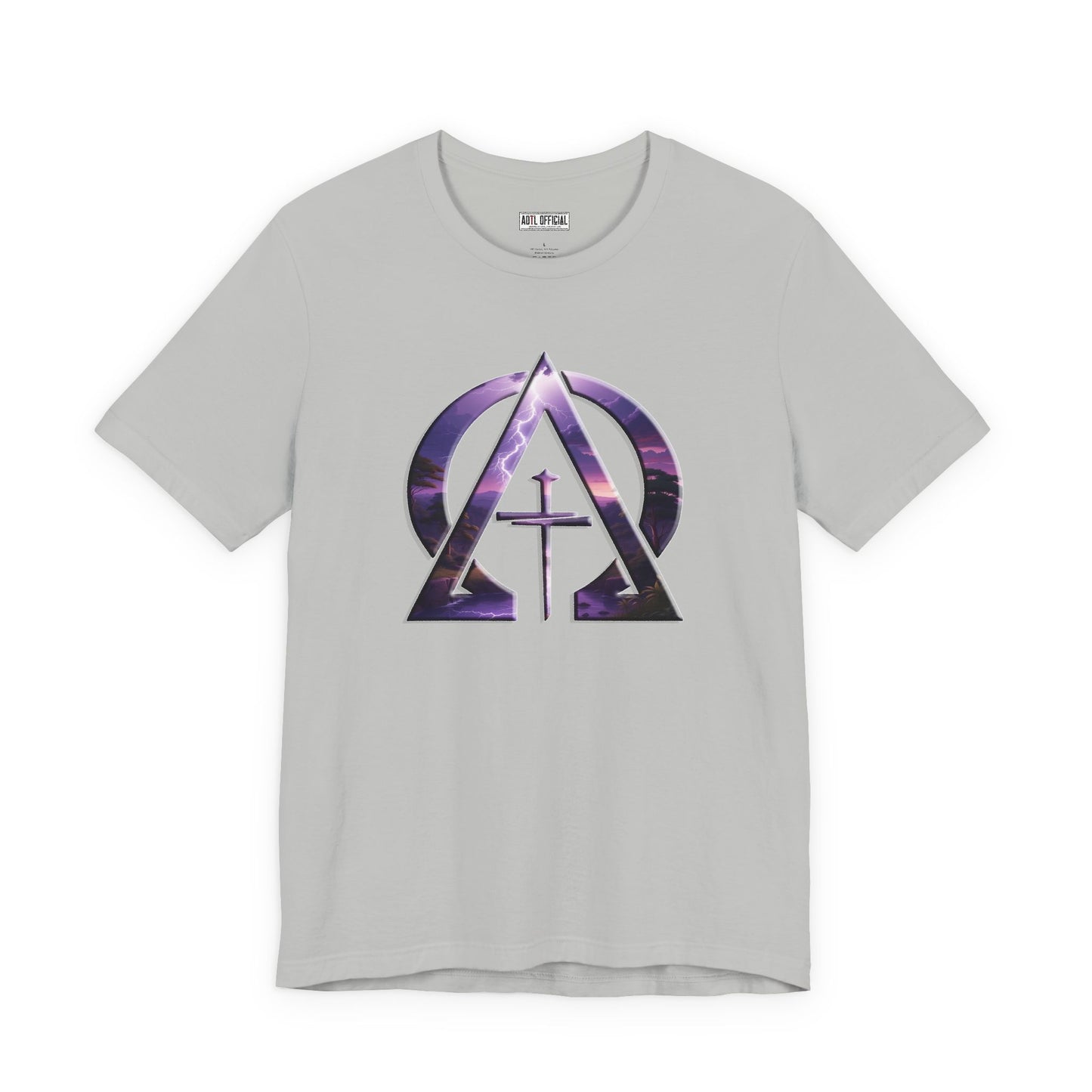 Divine Reign Amidst Nature's Majesty Alpha and Omega Unisex Short Sleeve Tee