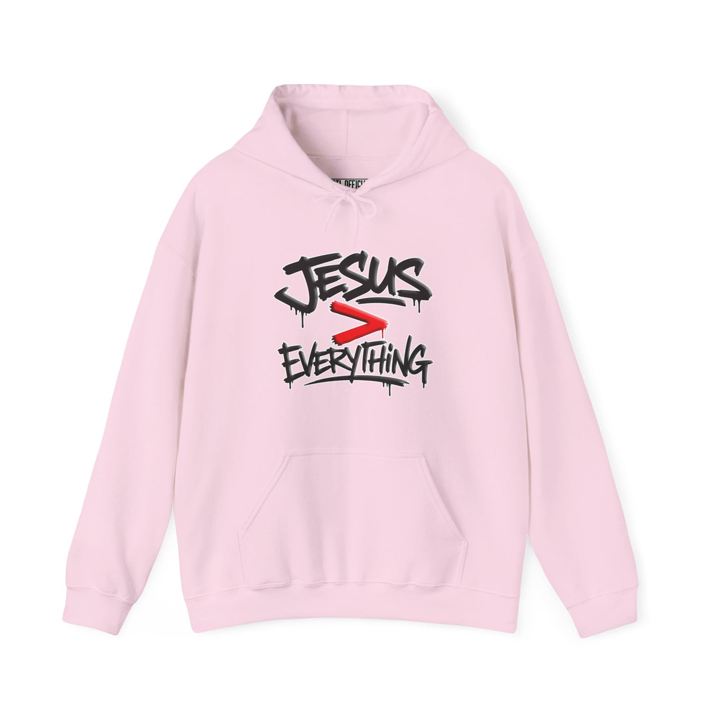 Jesus > Everything Graffiti Christian Hoodie