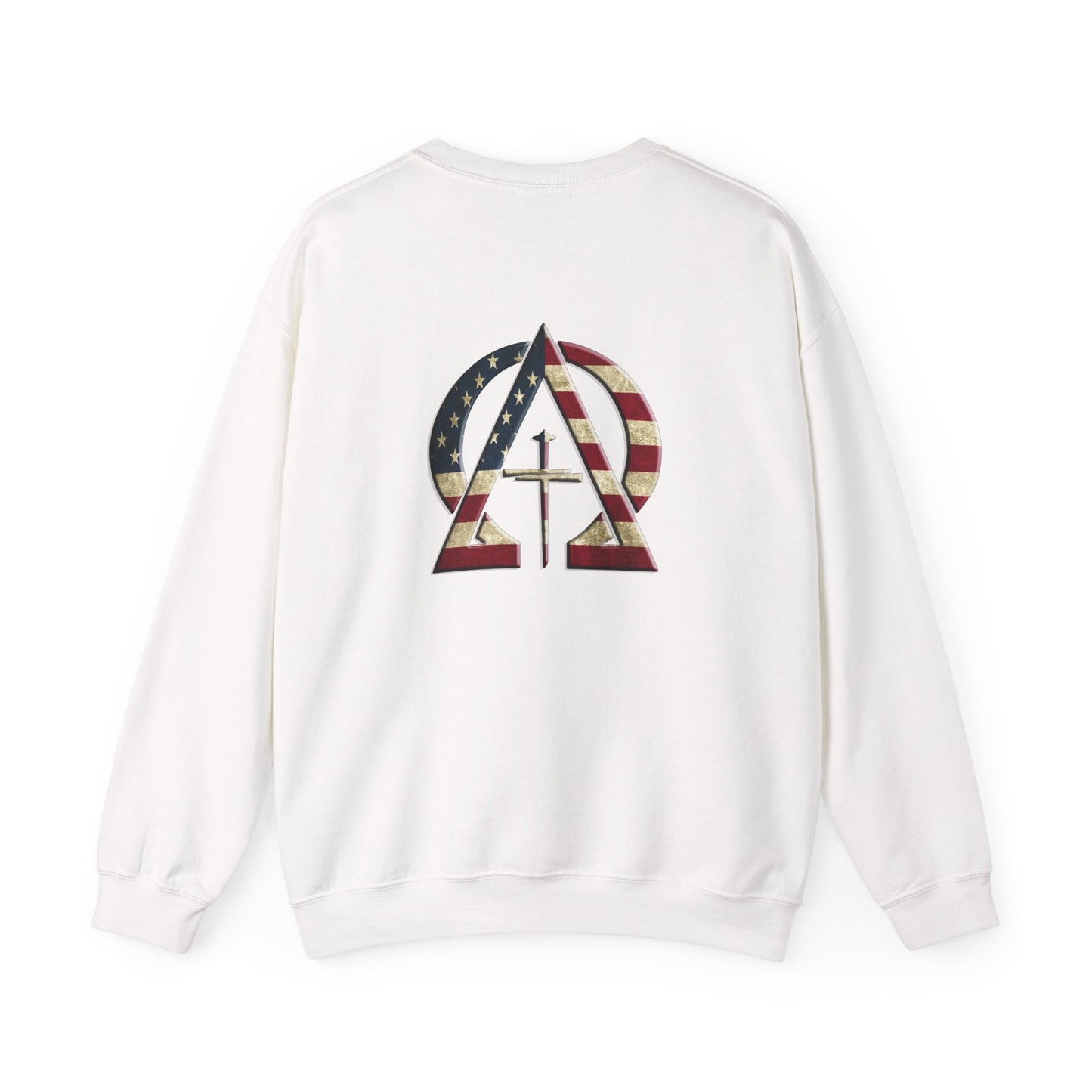 Declaring Your Destiny USA Logo/Alpha & Omega USA Unisex Heavy Blend™ Crewneck Sweatshirt
