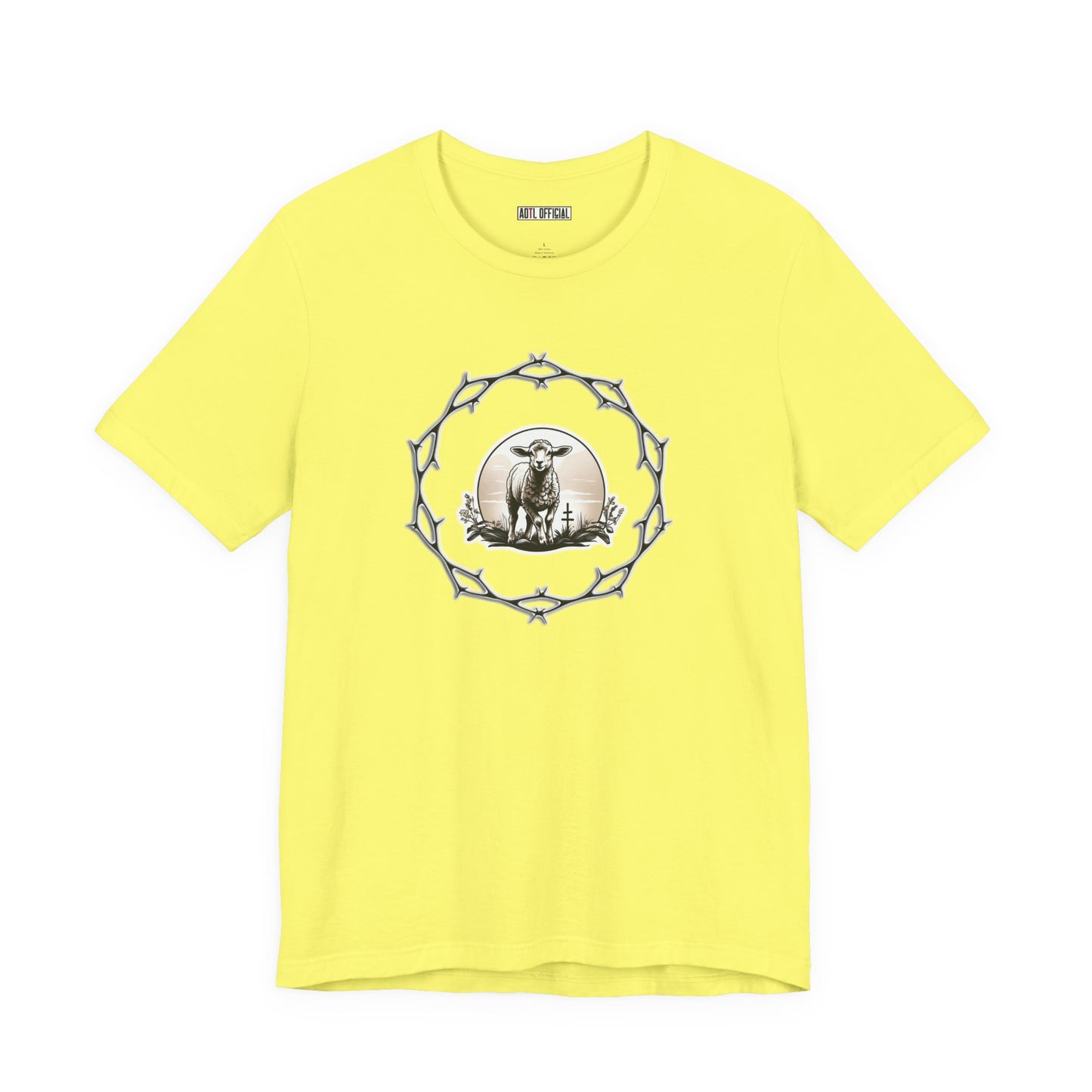 Circle of Thorns & Sacrificial Lamb Unisex  Short Sleeve Tee