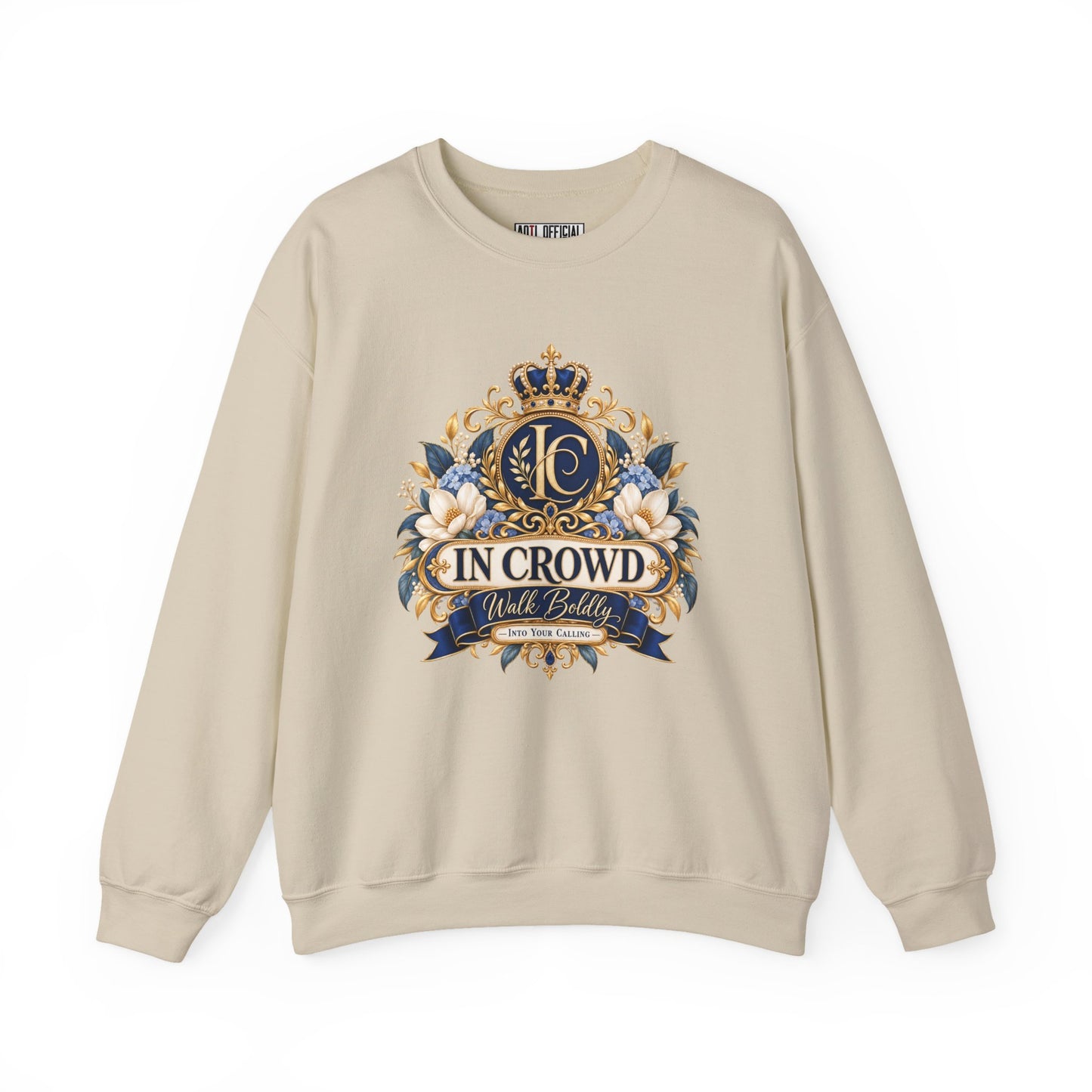 In Crowd – Walk Boldly Christian Sweatshirt