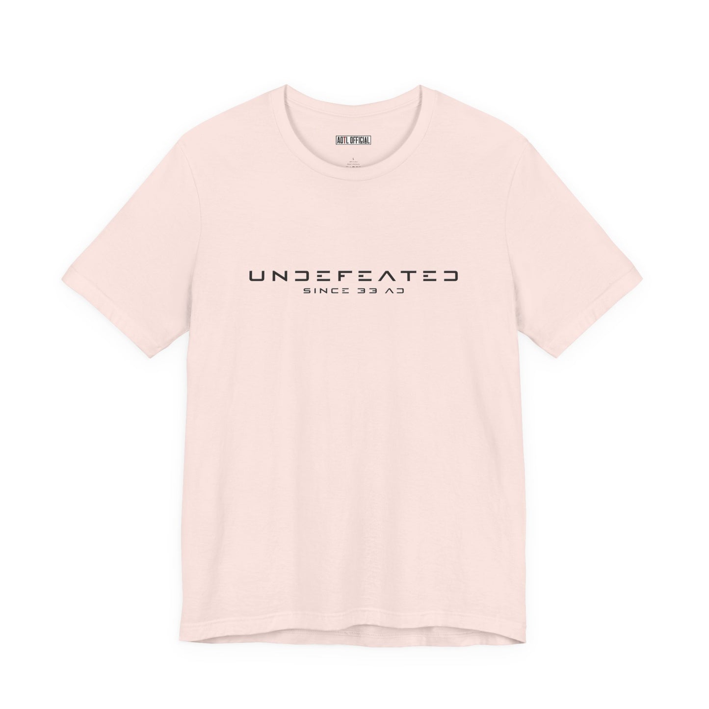 Undefeated Since 33 AD Modern Script Christian T-Shirt