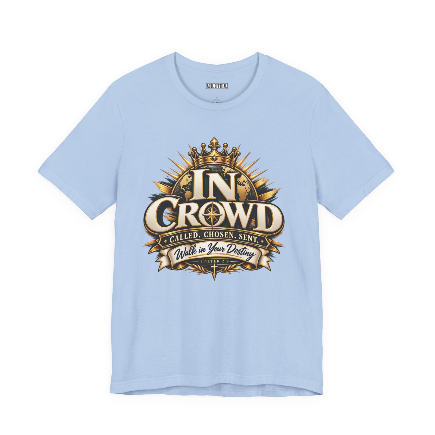 In Crowd – Called. Chosen. Sent.  Christian T-shirt