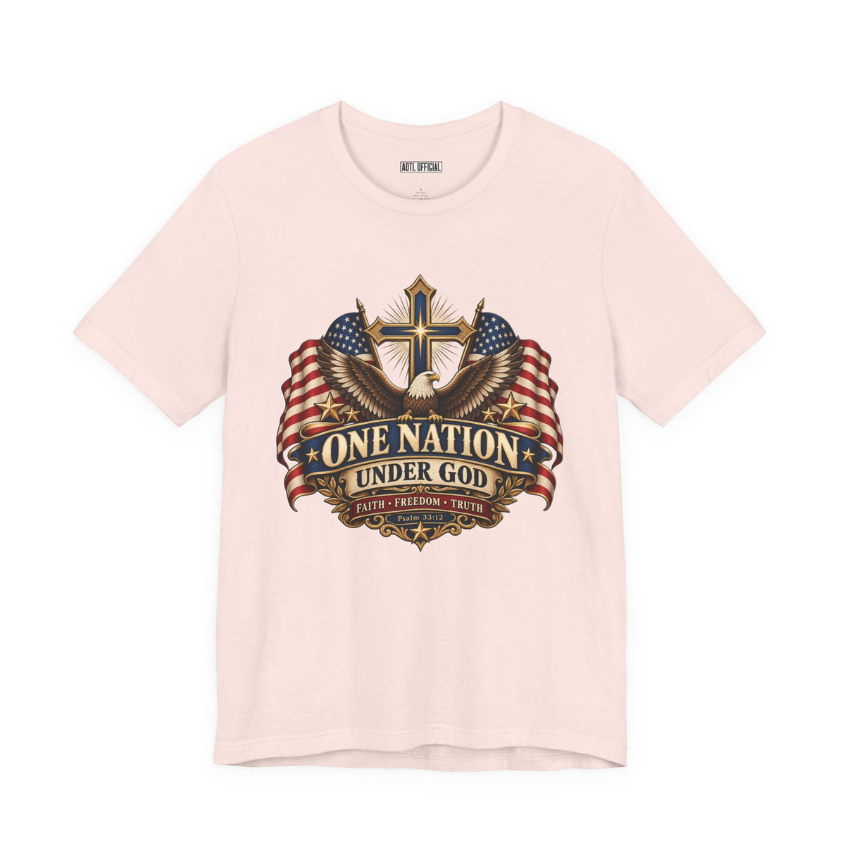 One Nation Under God — Faith, Freedom & Truth Christian T-shirt