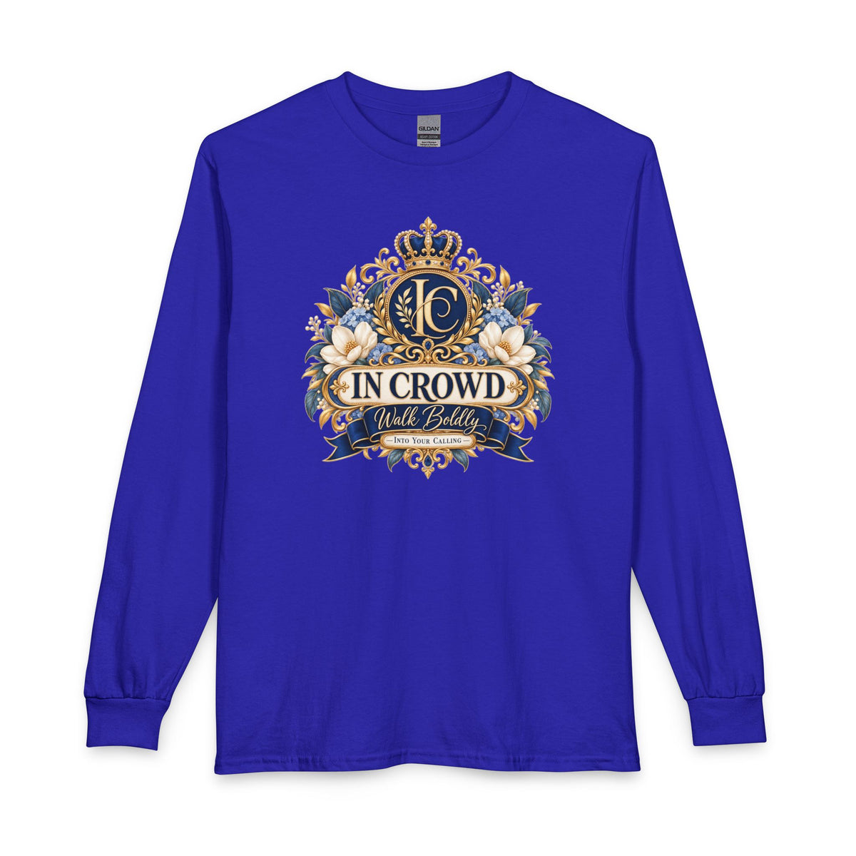 In Crowd – Walk Boldly Christian Long Sleeve Shirt