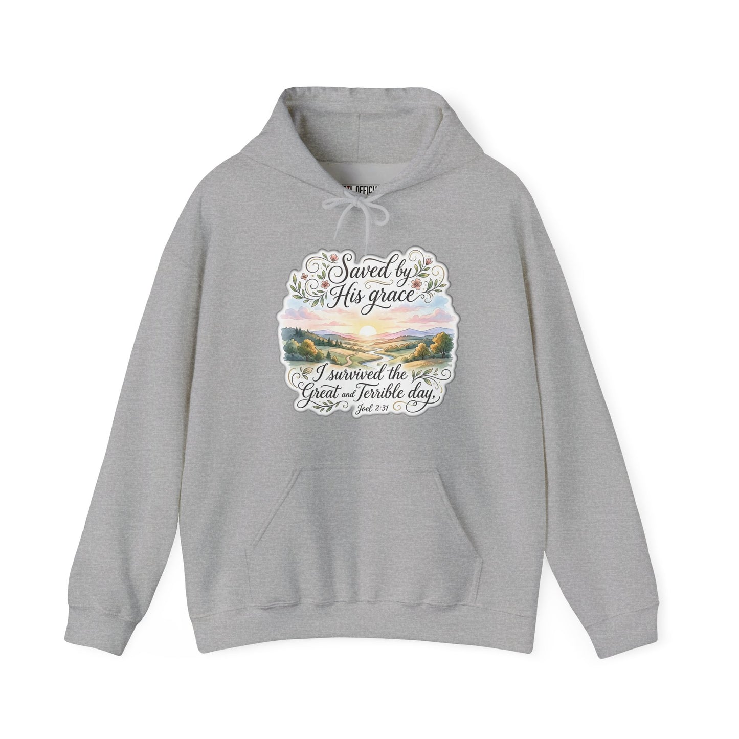 Grace Beyond the Horizon – I Survived the Great and Terrible Day (Joel 2:31) Christian Hoodie