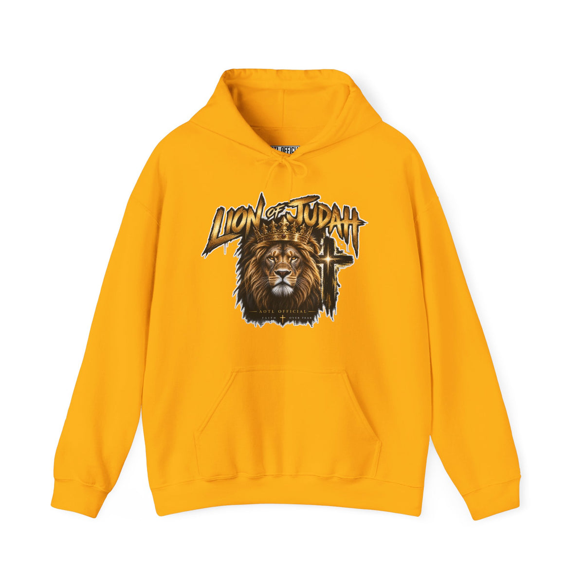 Lion of Judah — Faith Over Fear Christian Hoodie