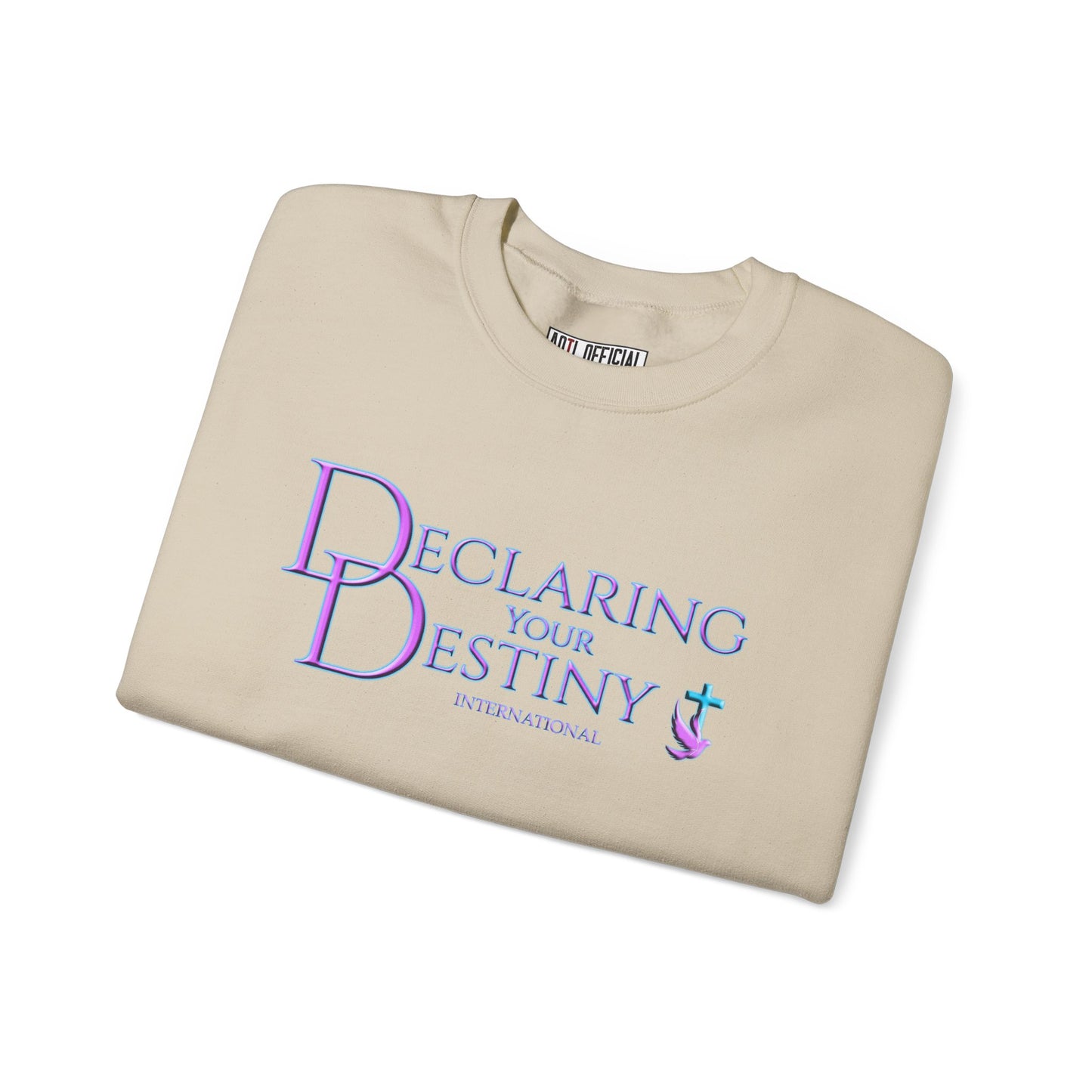 Declaring Your Destiny Purple & Teal logo Unisex Heavy Blend™ Crewneck Sweatshirt