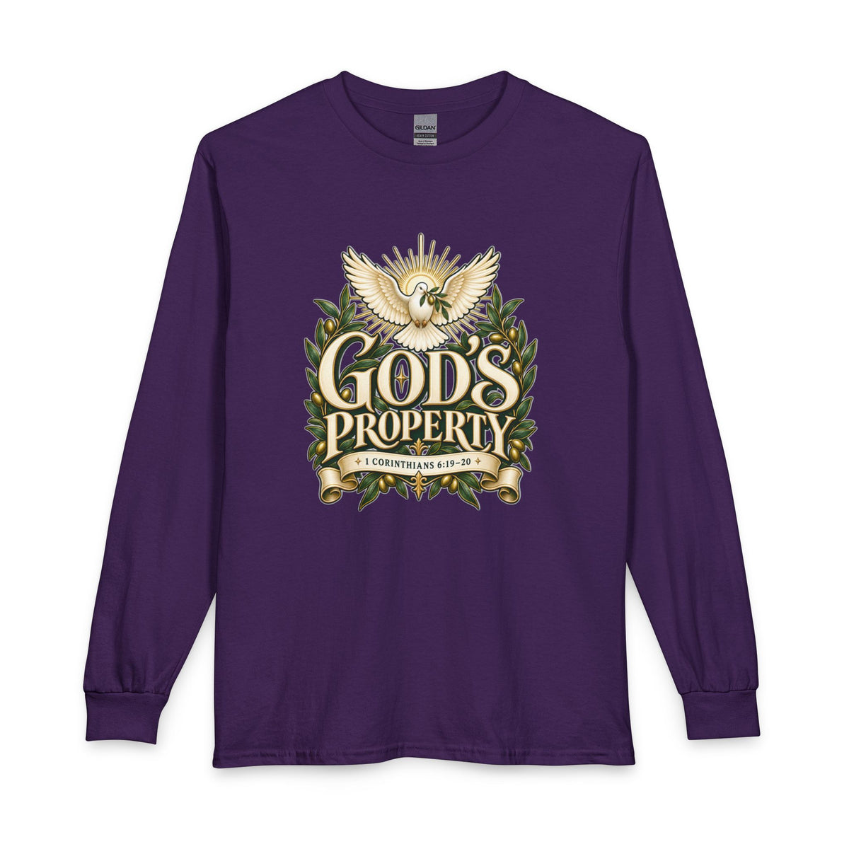 God’s Property — Bought with a Price Christian Long Sleeve Shirt