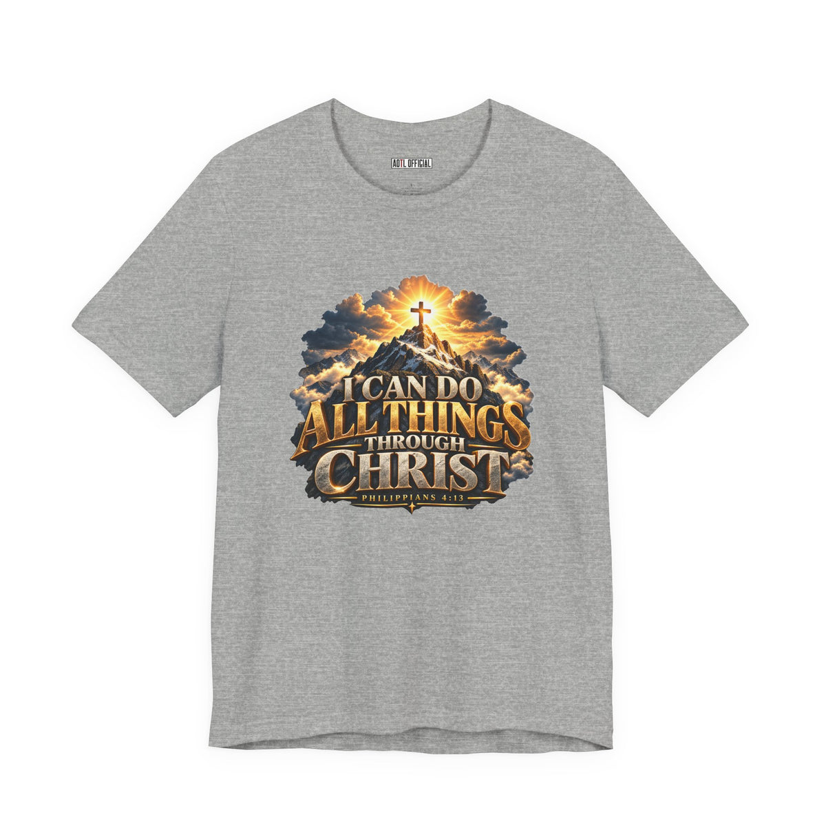 I Can Do All Things Through Christ – Philippians 4:13 Mountain Christian T-shirt
