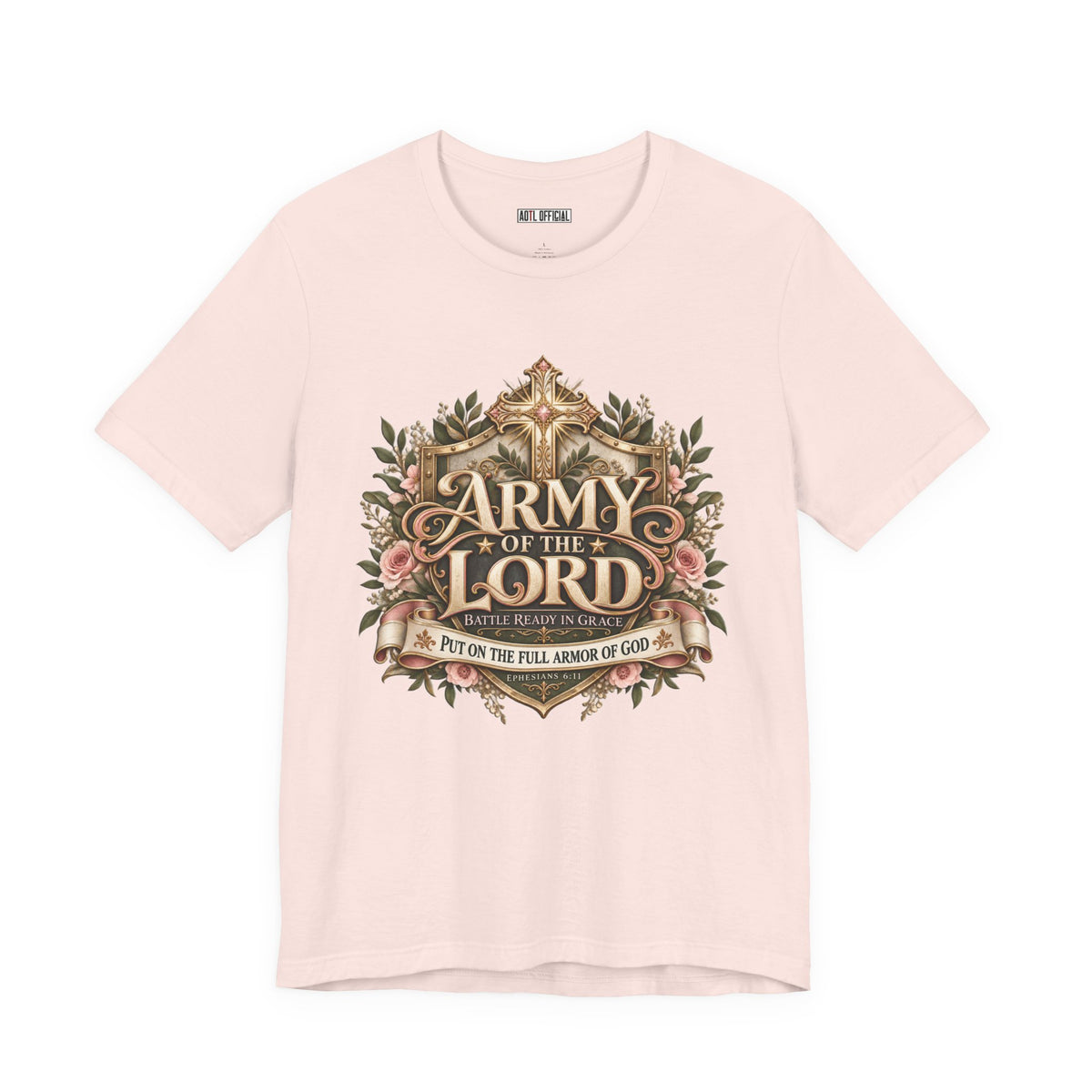Army of the Lord — Battle Ready in Grace Christian T-shirt