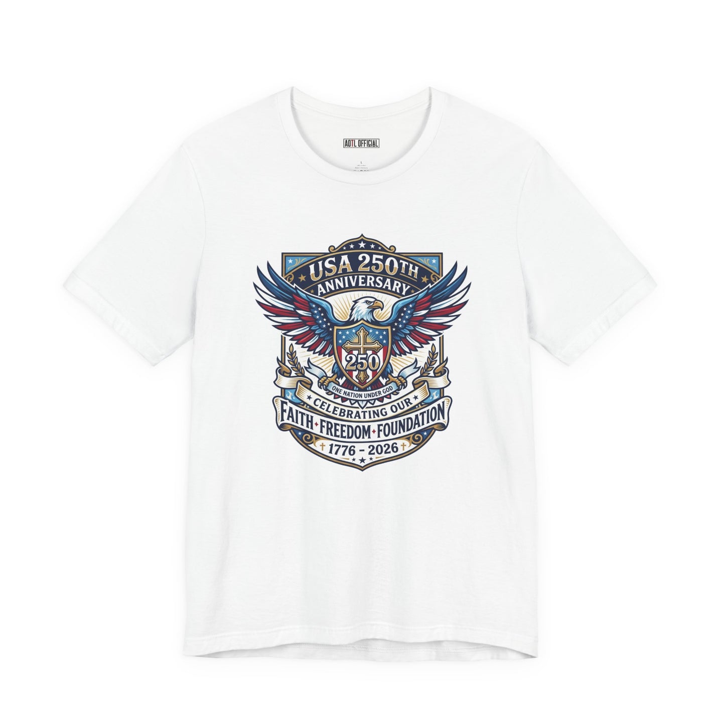 250 Years, One Nation under God Classic Unisex Short Sleeve Tee