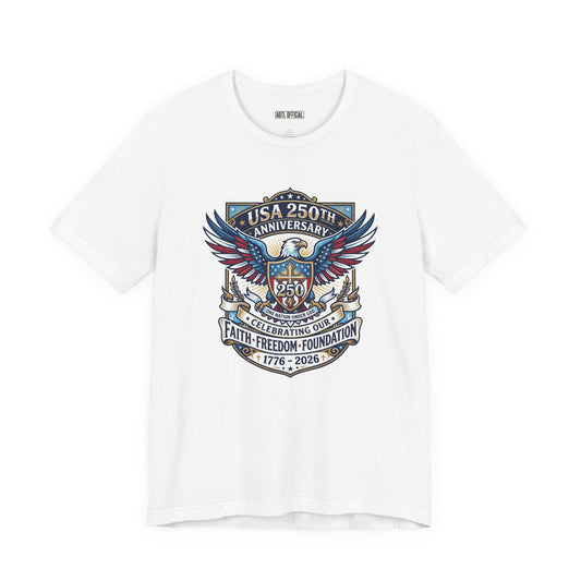 250 Years, One Nation under God Classic Unisex Short Sleeve Tee