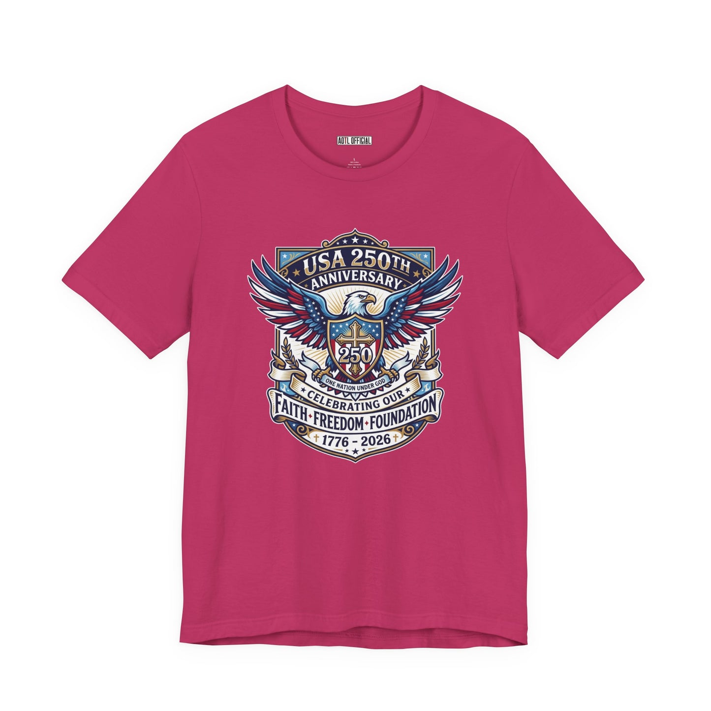 250 Years, One Nation under God Classic Unisex Short Sleeve Tee