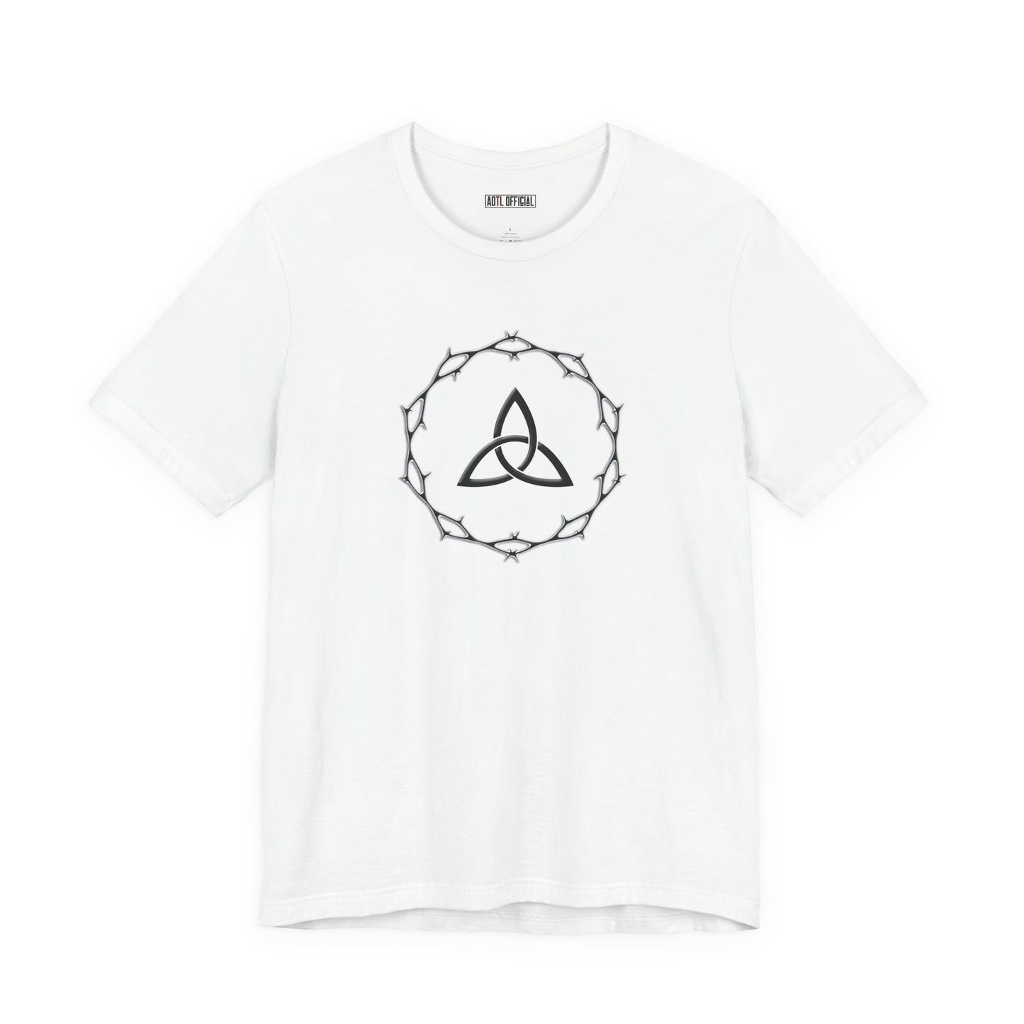 Circle of Thorns & Trinity Knot (Triquetra) Unisex  Short Sleeve Tee