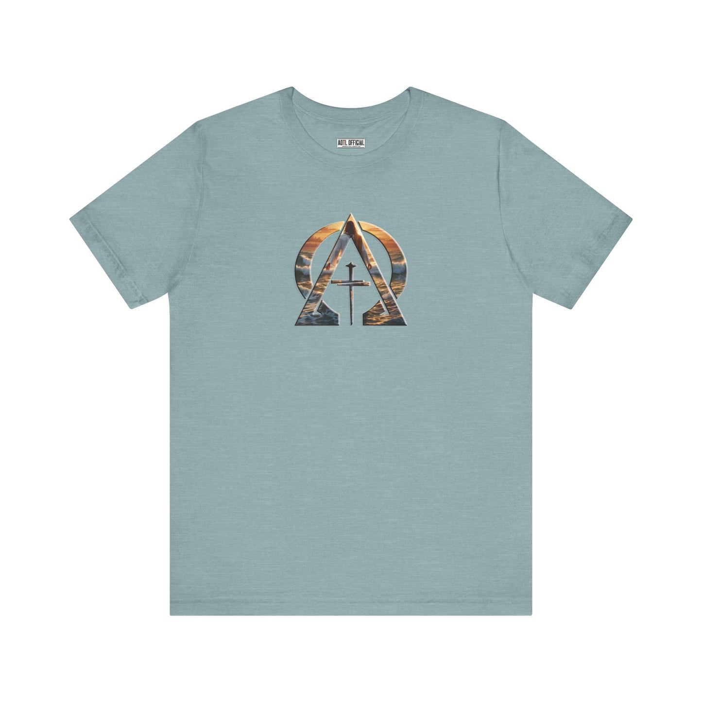 Devine Triad Alpha & Omega Jesus Walking On Water Unisex Short Sleeve Tee