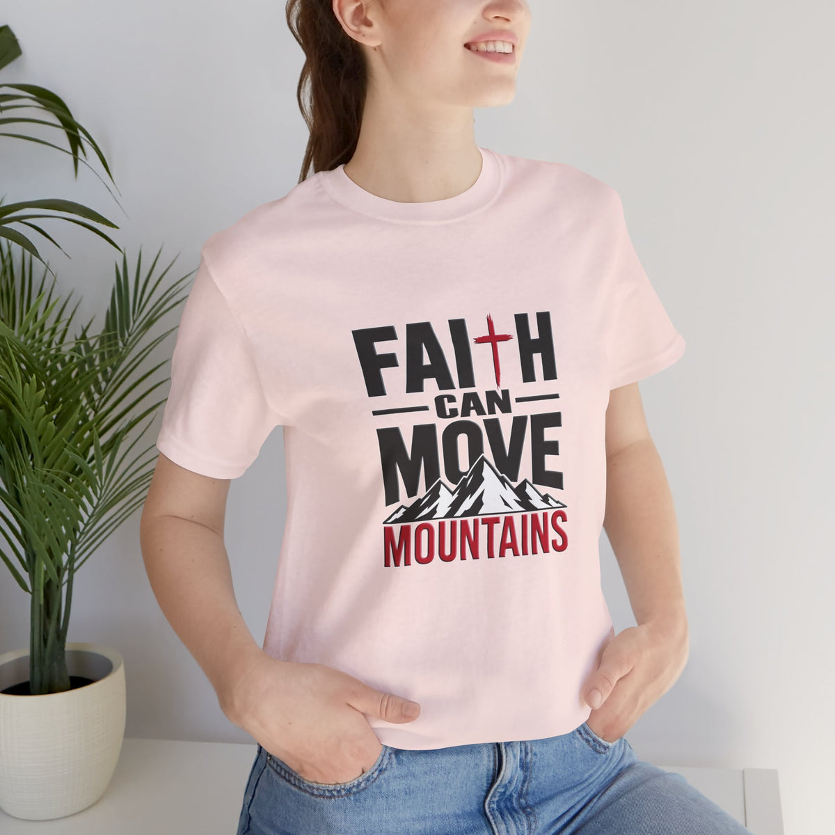 Faith Can Move Mountains Christian T-Shirt