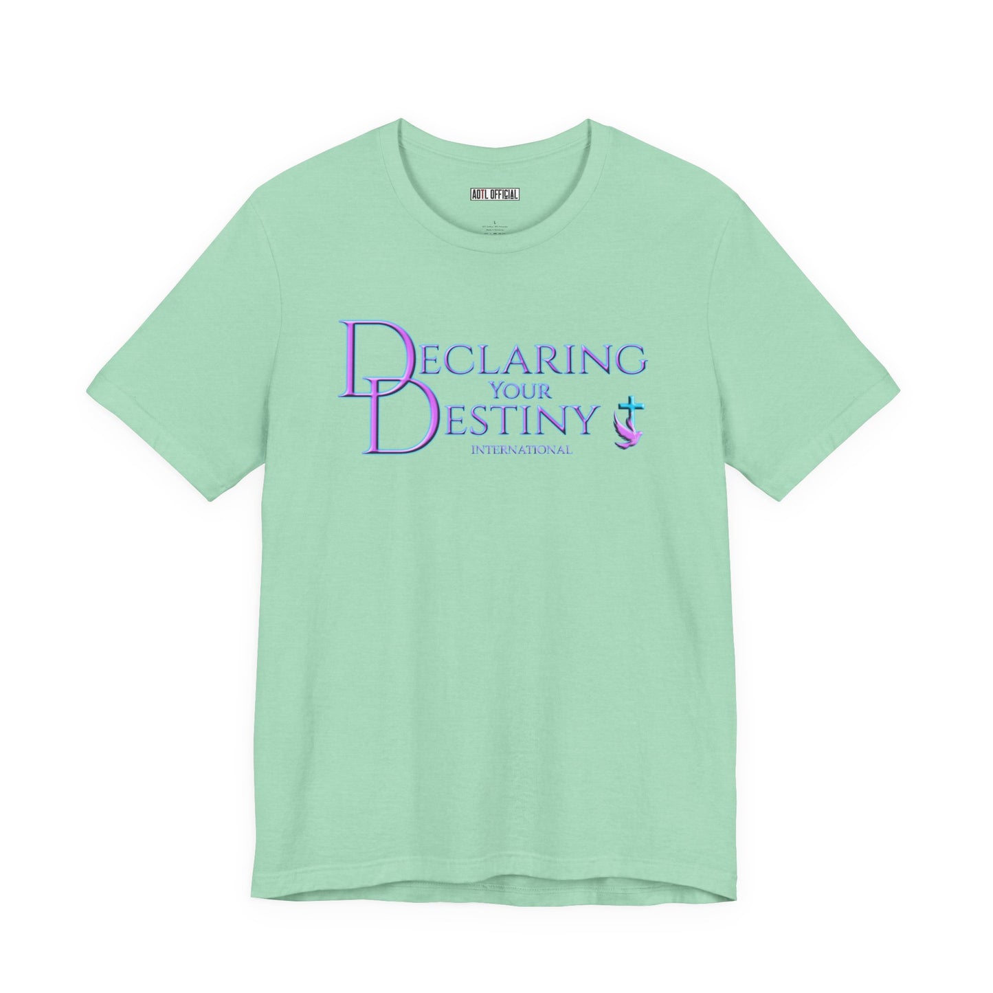 Declaring Your Destiny Lilac & Teal logo/Ephesians 3:20