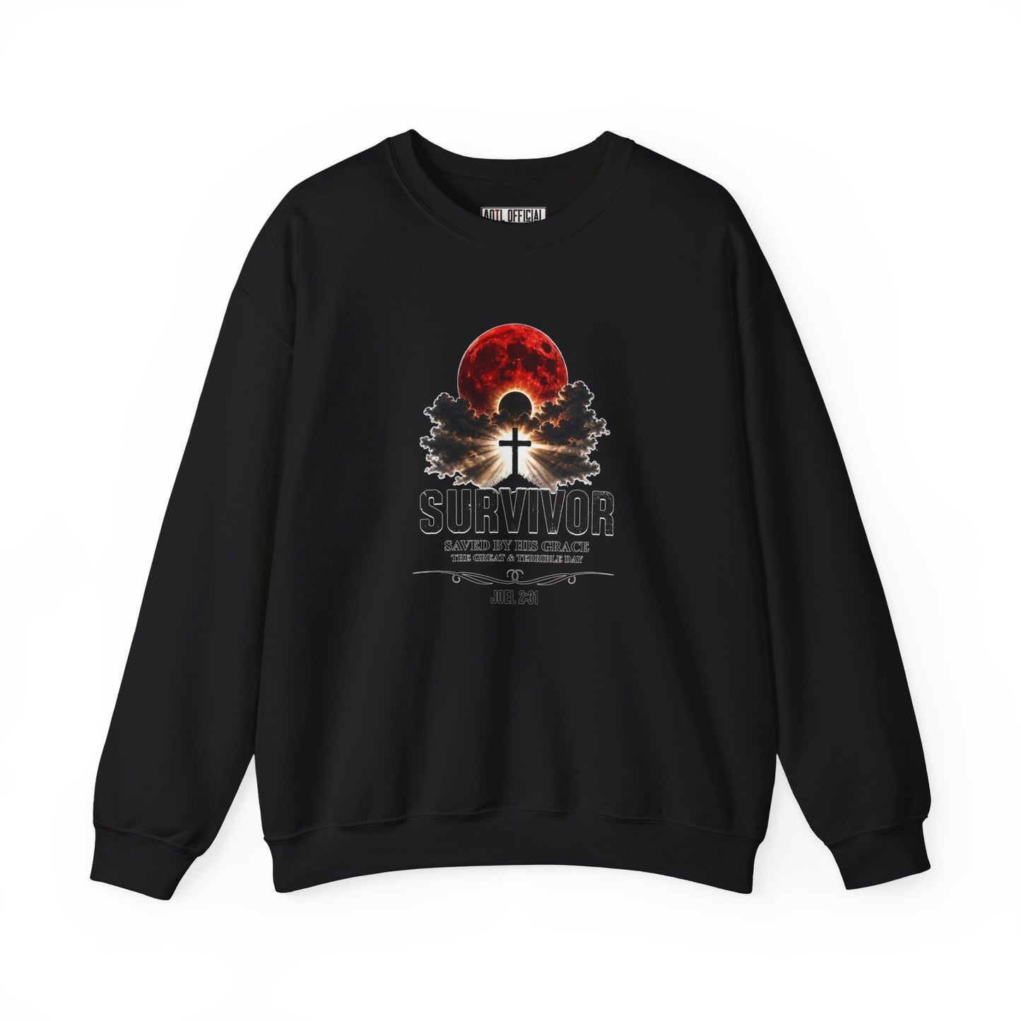 Survivor - Saved by His Grace (Joel 2:31) Christian Sweatshirt