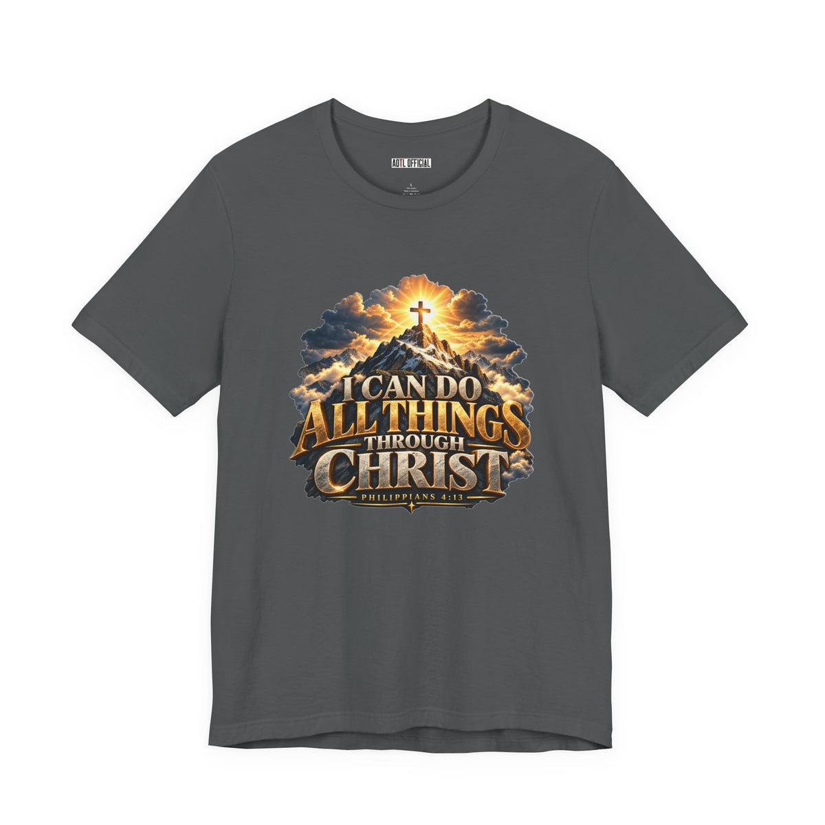I Can Do All Things Through Christ – Philippians 4:13 Mountain Christian T-shirt