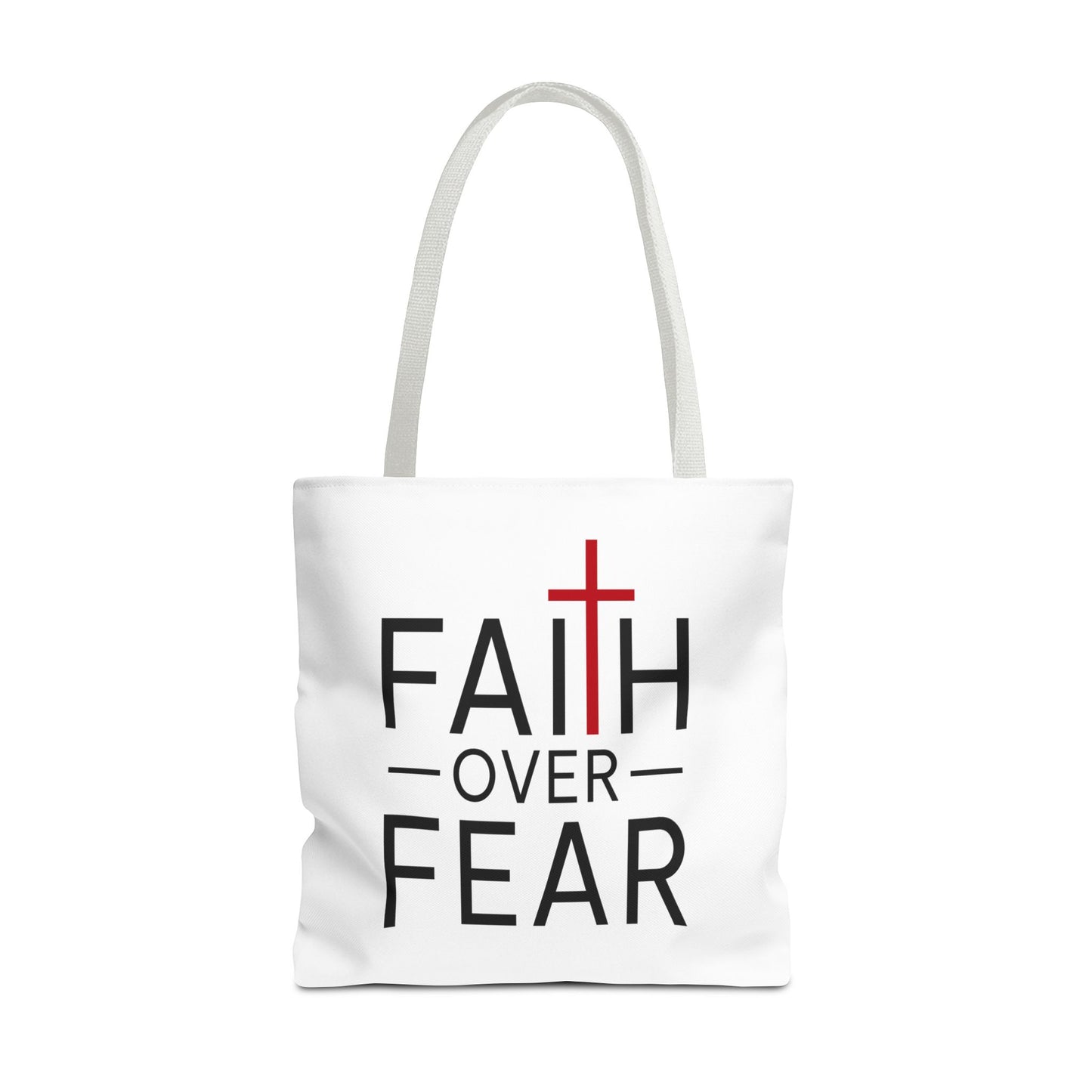 Faith Over Fear/ Team Jesus Christian Tote Bag