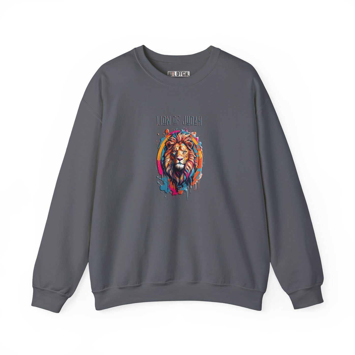 Graffiti Drip Lion of Judah  Unisex Heavy Blend™ Crewneck Sweatshirt