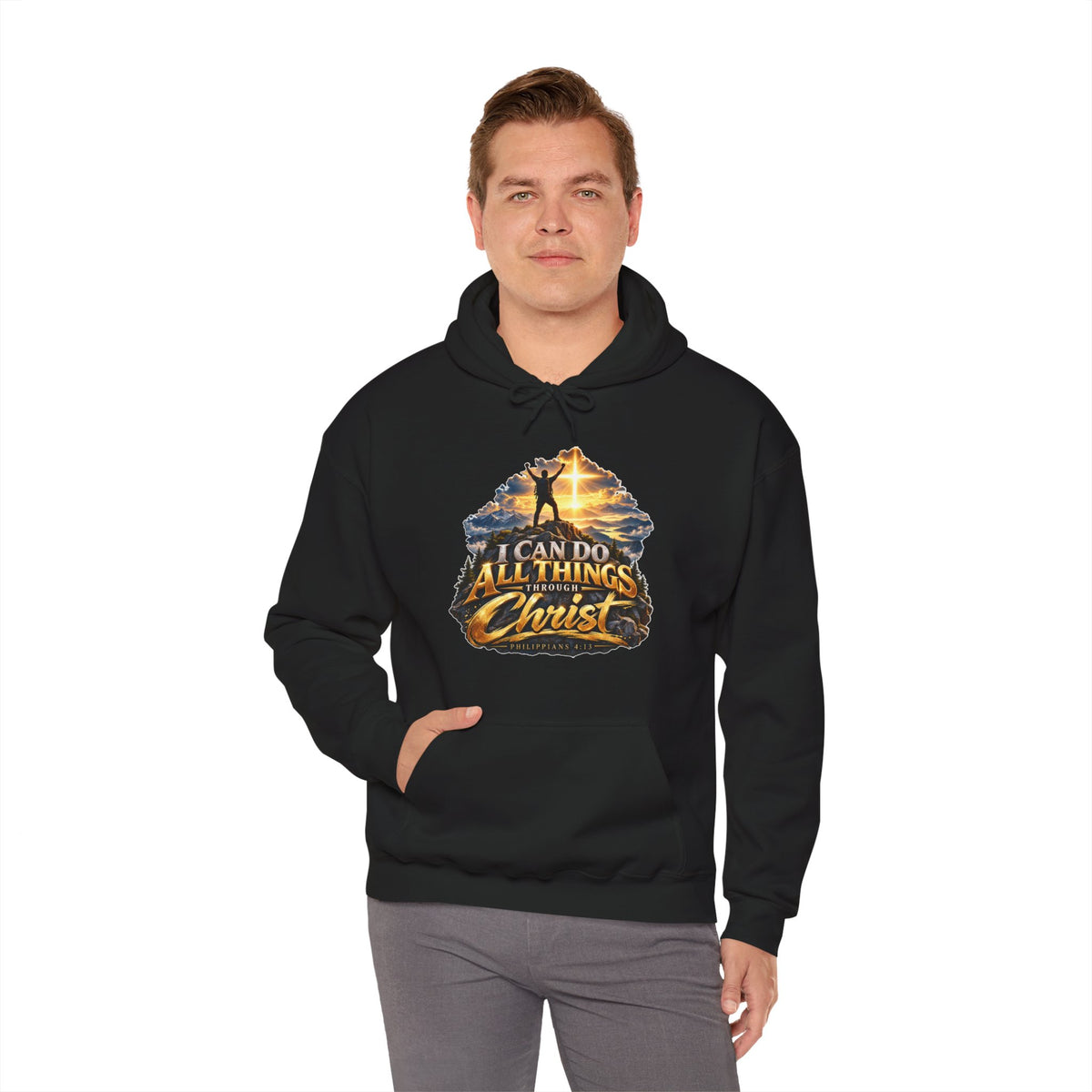 I Can Do All Things Through Christ – Philippians 4:13 Victory Design Christian Hoodie