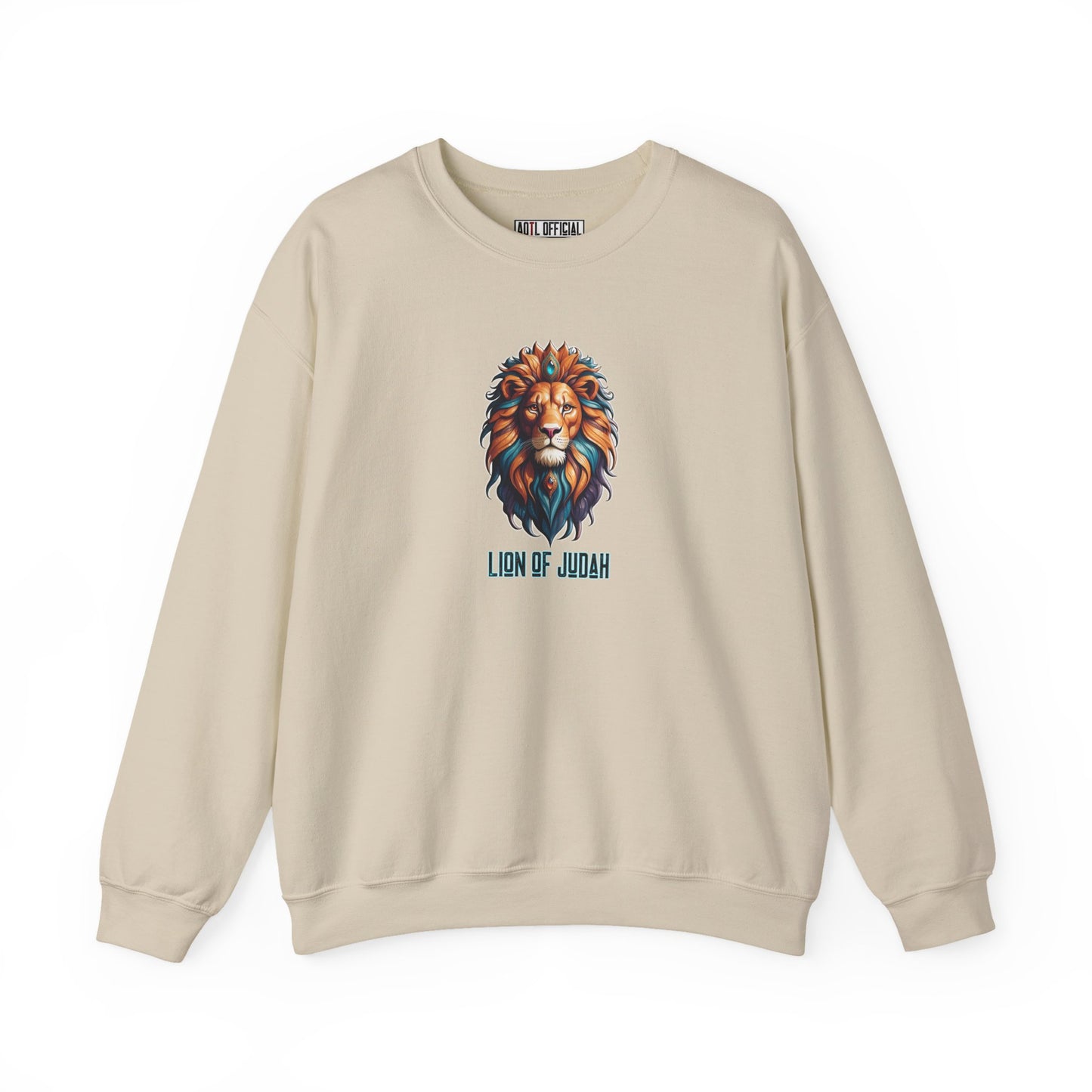 Majestic Savior  Lion of Judah  Unisex Heavy Blend™ Crewneck Sweatshirt