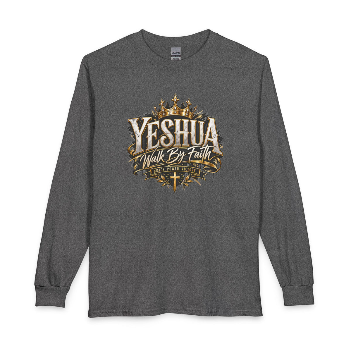 Yeshua – Walk By Faith Christian Long Sleeve Shirt