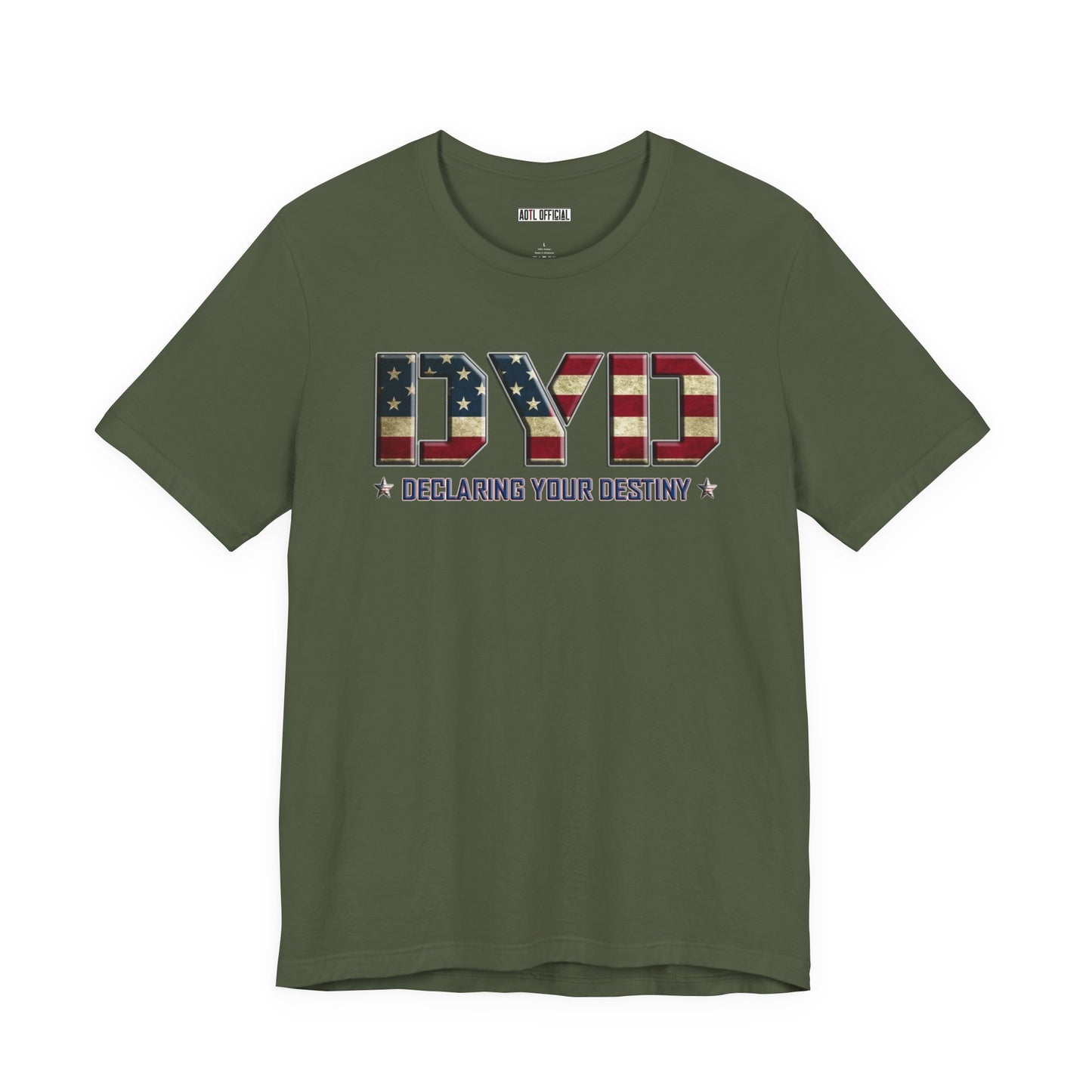 Declaring Your Destiny USA logo/Alpha & Omega USA