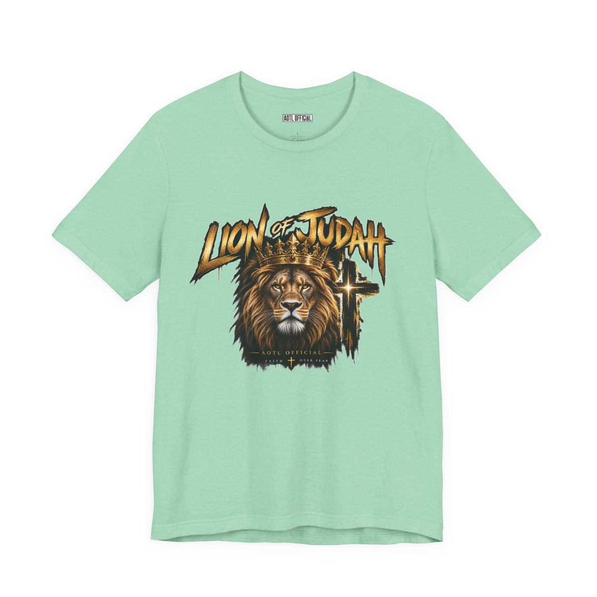 Lion of Judah — Faith Over Fear Christian T-shirt