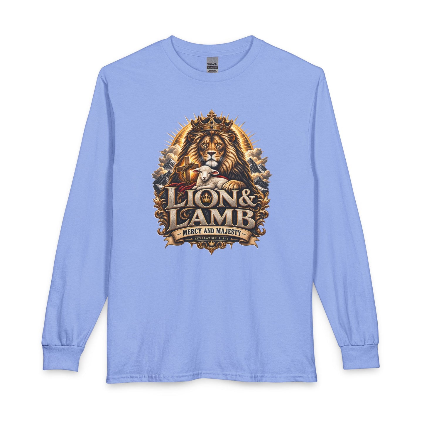 Lion & Lamb – Mercy and Majesty Christian Long Sleeve Shirt