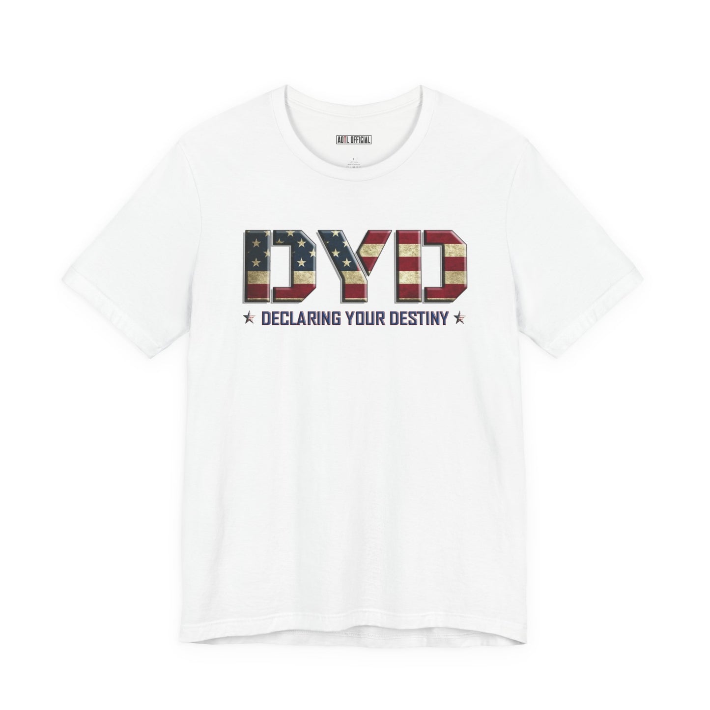 Declaring Your Destiny USA logo/Alpha & Omega USA