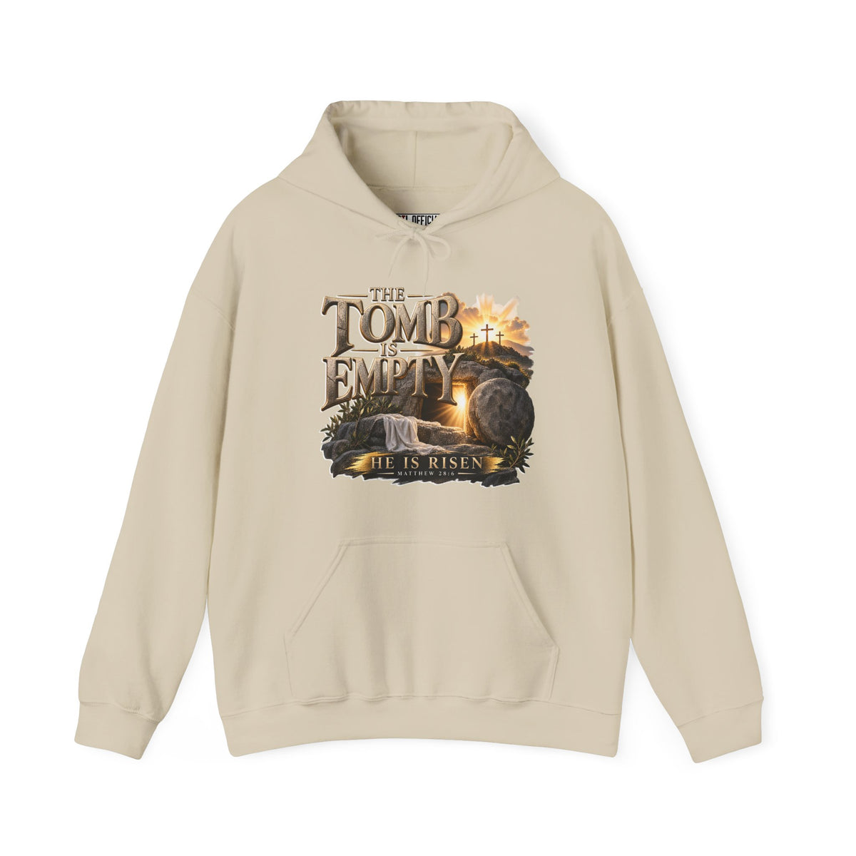 The Tomb Is Empty — Matthew 28:6 Christian Hoodie