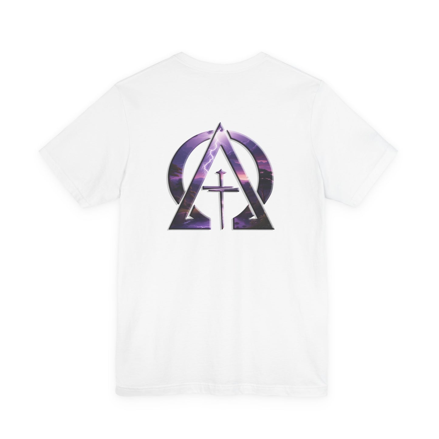 Declaring Your Destiny purple logo/Purple Lightning Alpha & Omega