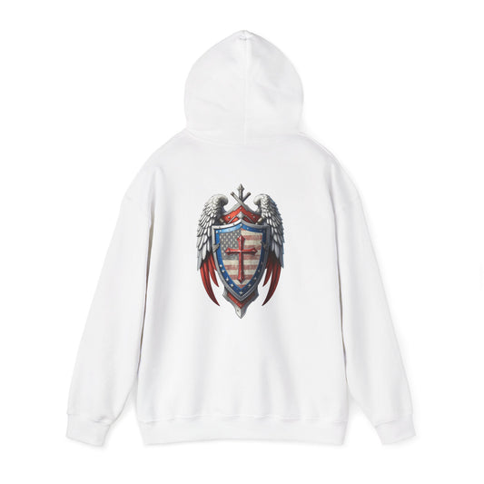 Declaring Your Destiny USA/ Winged Guardian Unisex Heavy Blend™ Hooded Sweatshirt