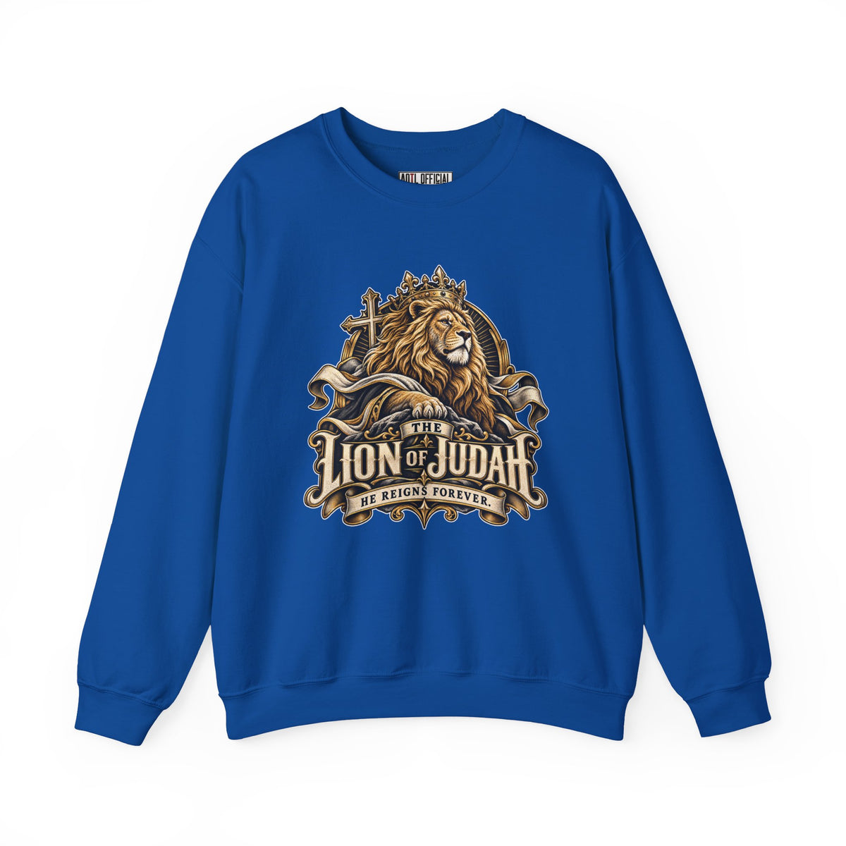 Lion of Judah —He Reigns Forever Christian Sweatshirt