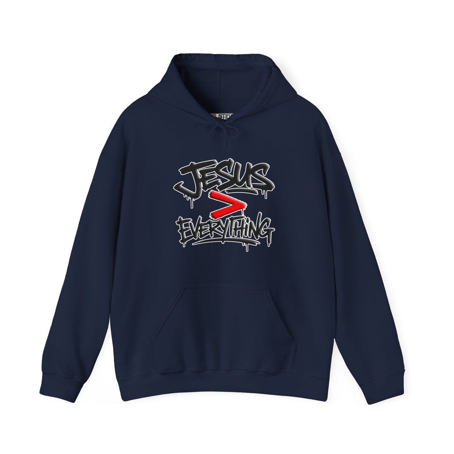 Jesus > Everything Graffiti Christian Hoodie