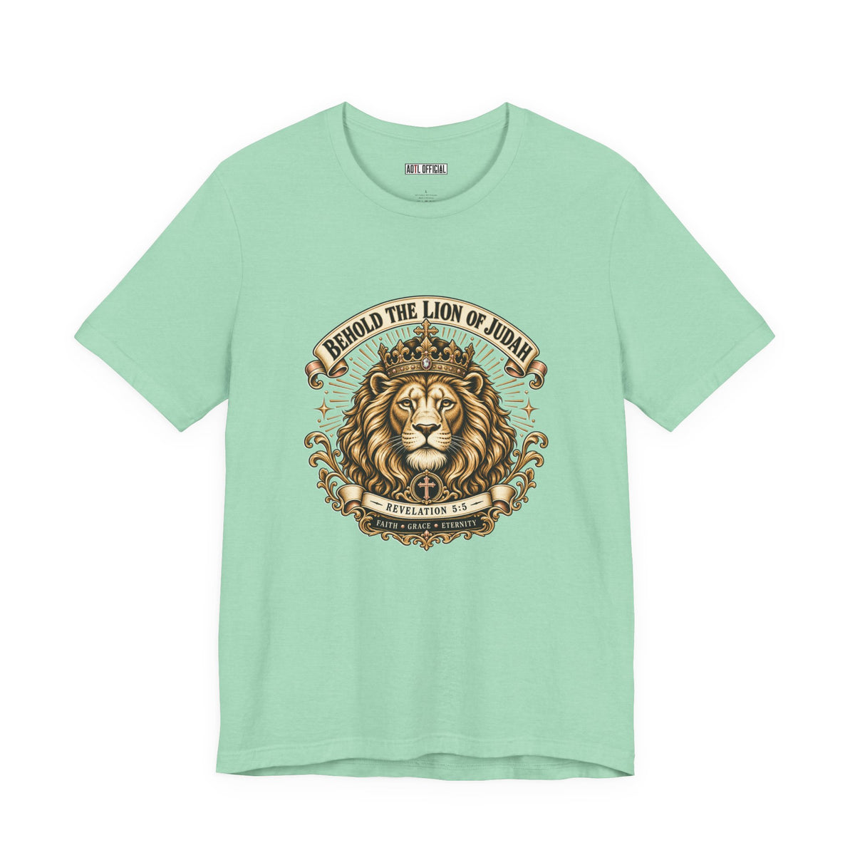 Behold the Lion of Judah — Revelation 5:5 Christian T-shirt