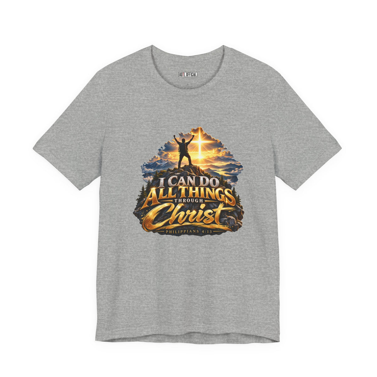 I Can Do All Things Through Christ – Philippians 4:13 Victory Design Christian T-shirt