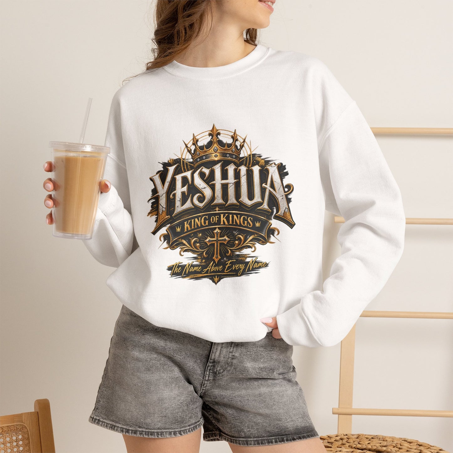 Yeshua – King of Kings Christian Sweatshirt