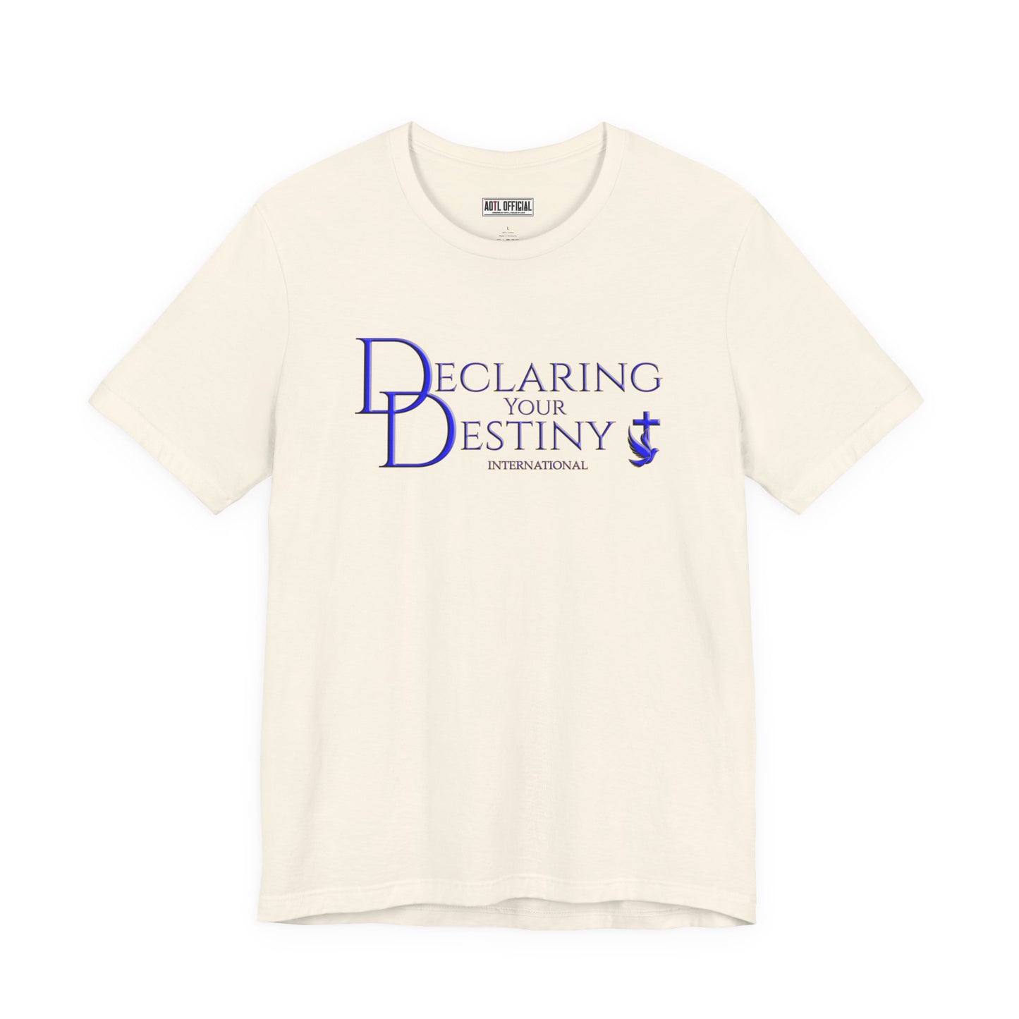 Declaring Your Destiny Blue and Gold logo t-shirt
