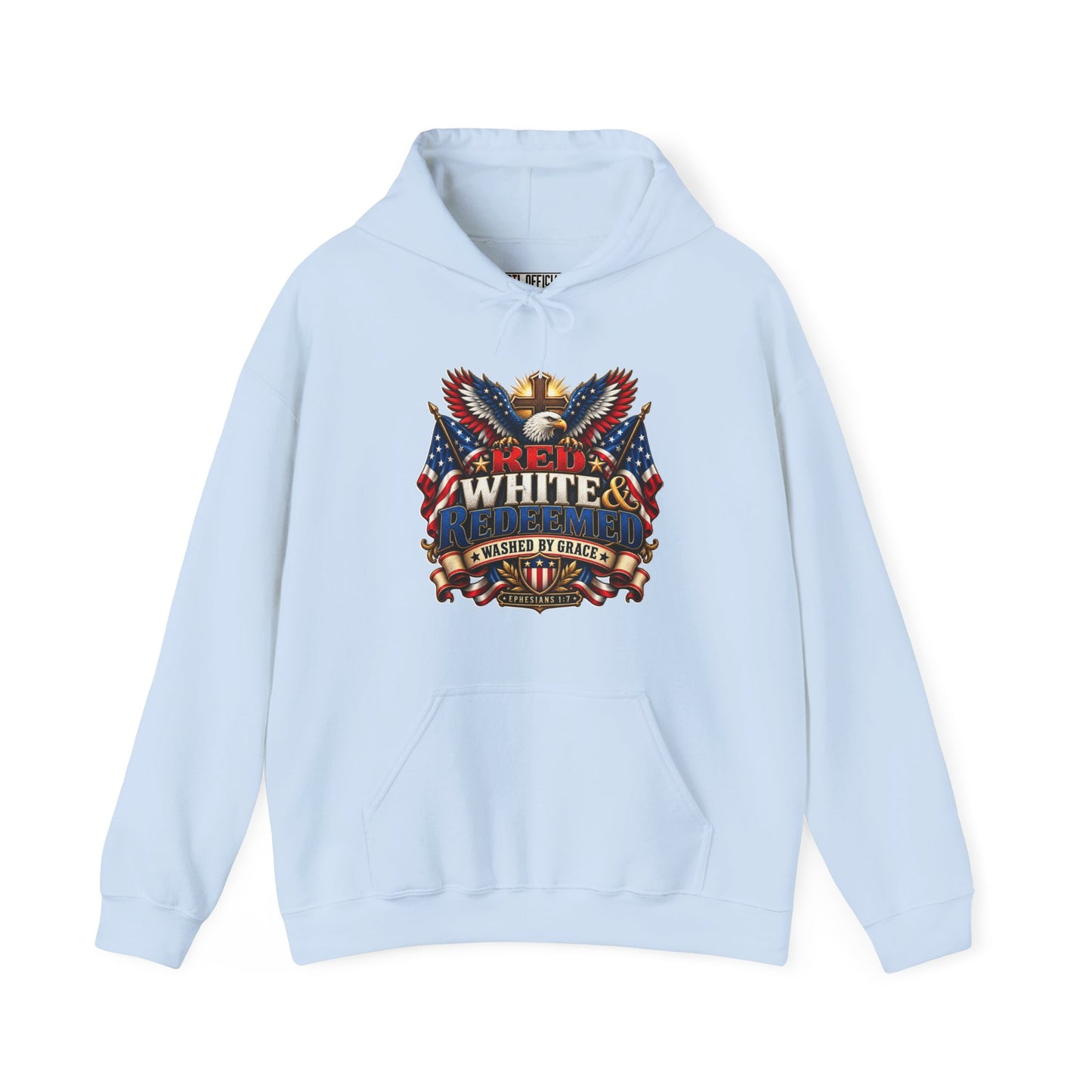 Red, White & Redeemed Christian Hoodie