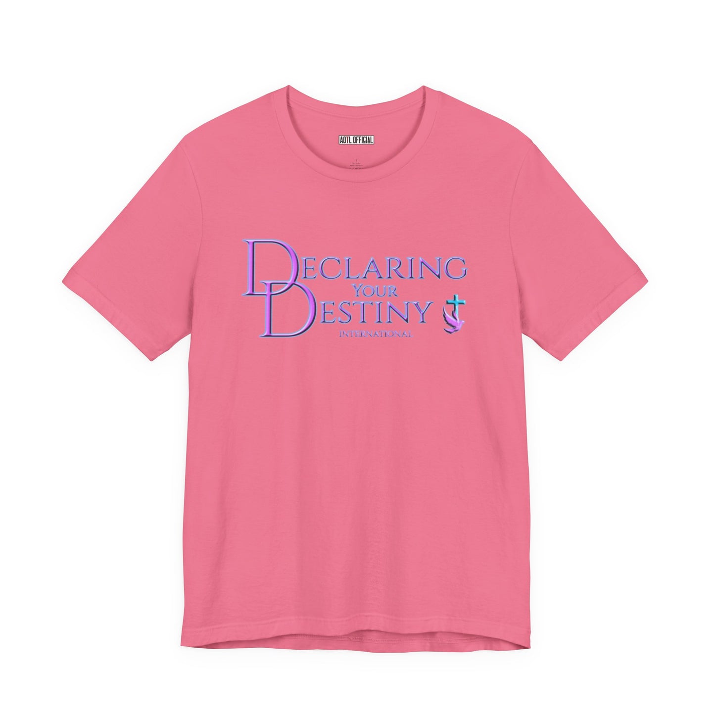 Declaring Your Destiny purple logo/Purple Lightning Alpha & Omega