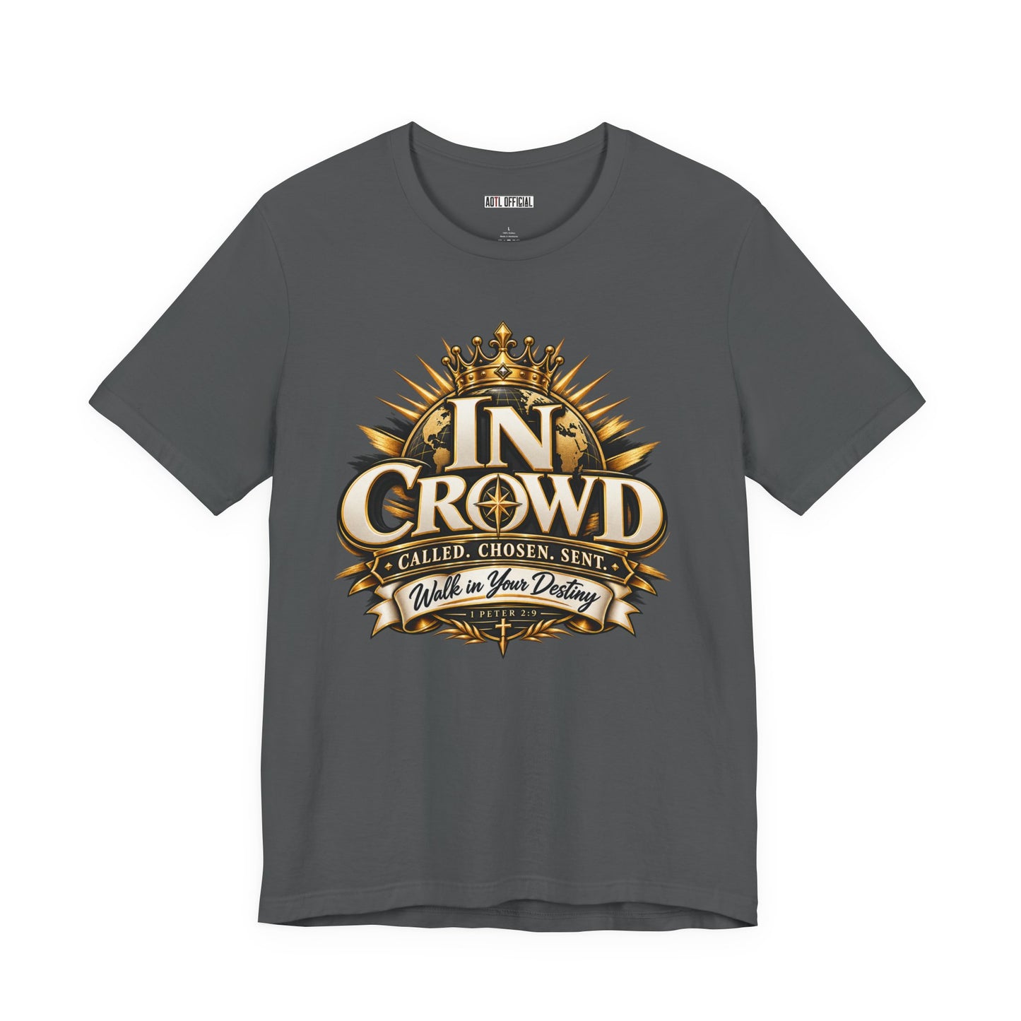 In Crowd – Called. Chosen. Sent.  Christian T-shirt