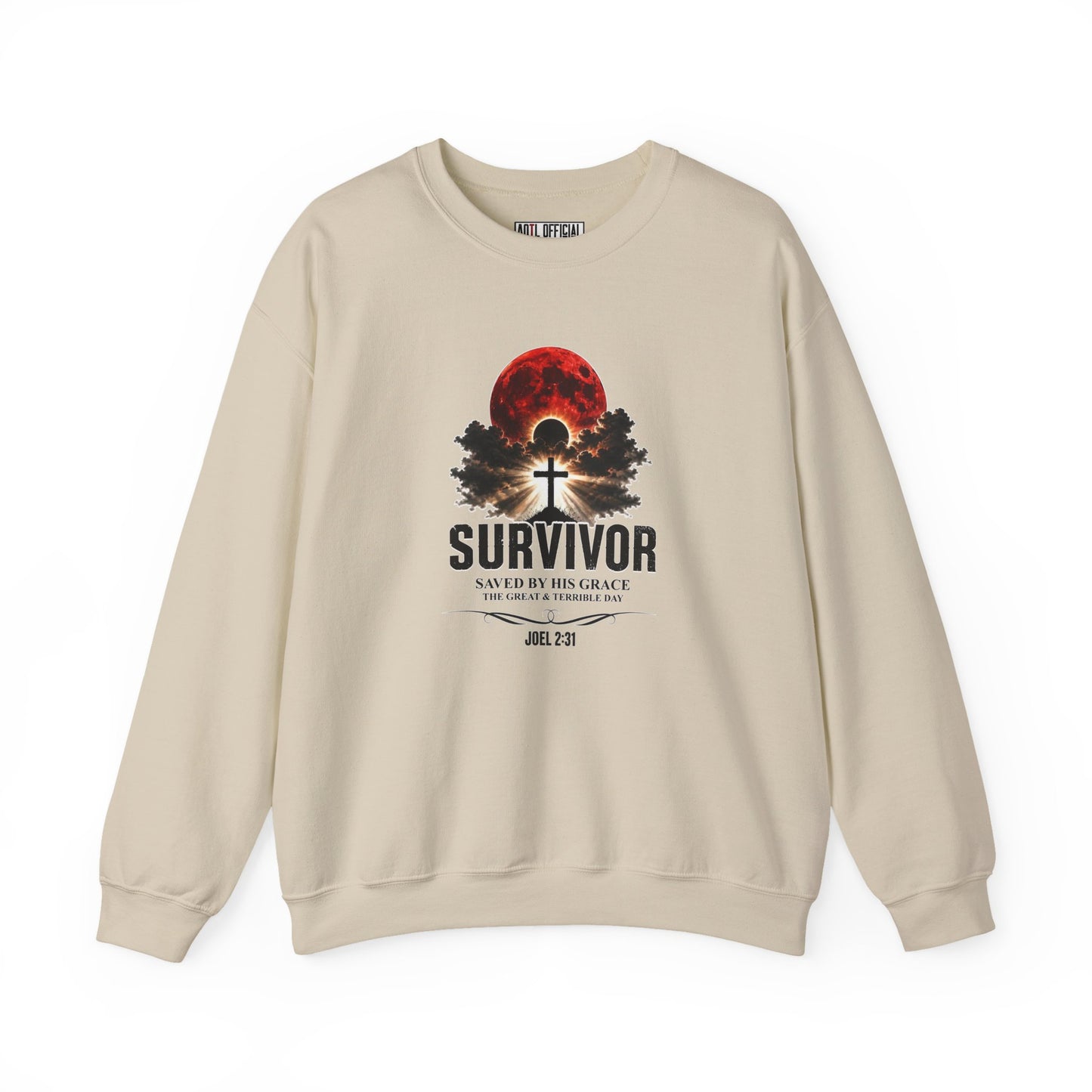 Survivor - Saved by His Grace (Joel 2:31) Christian Sweatshirt