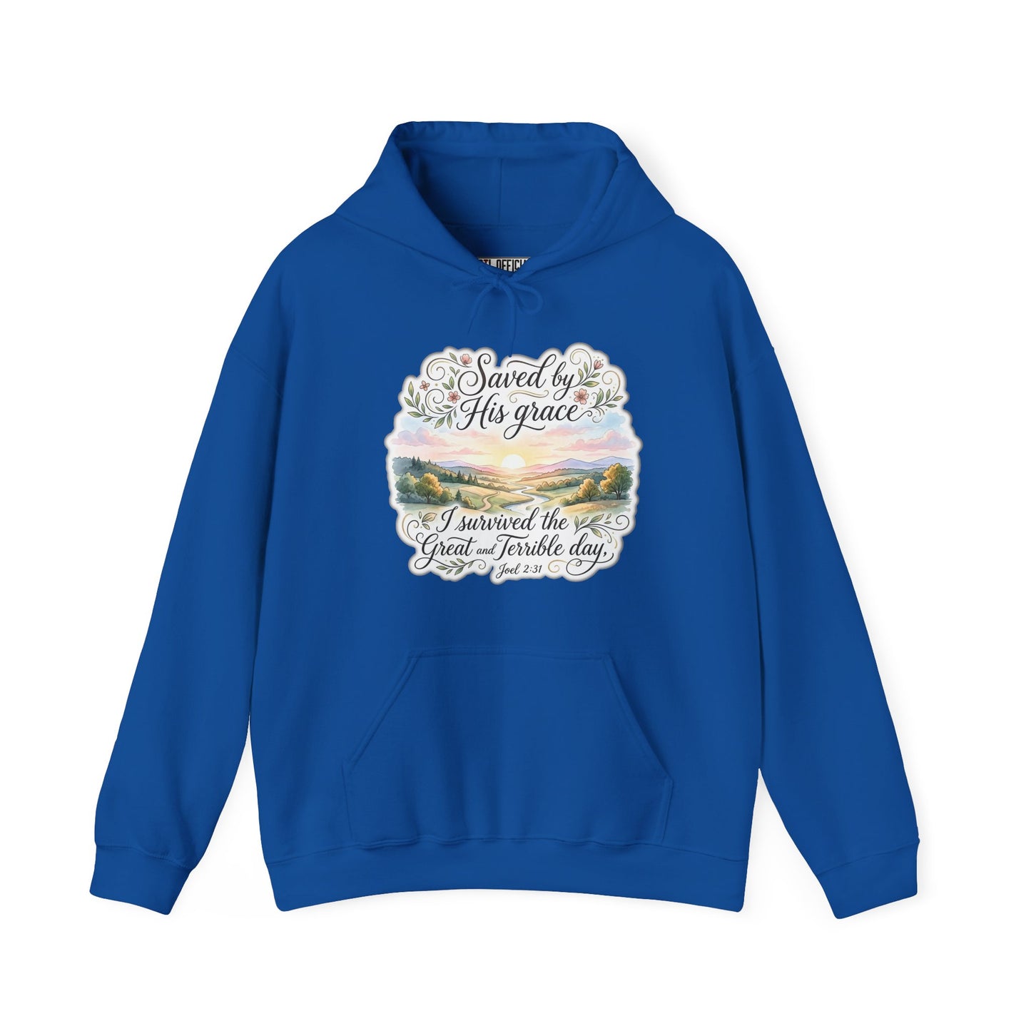 Grace Beyond the Horizon – I Survived the Great and Terrible Day (Joel 2:31) Christian Hoodie